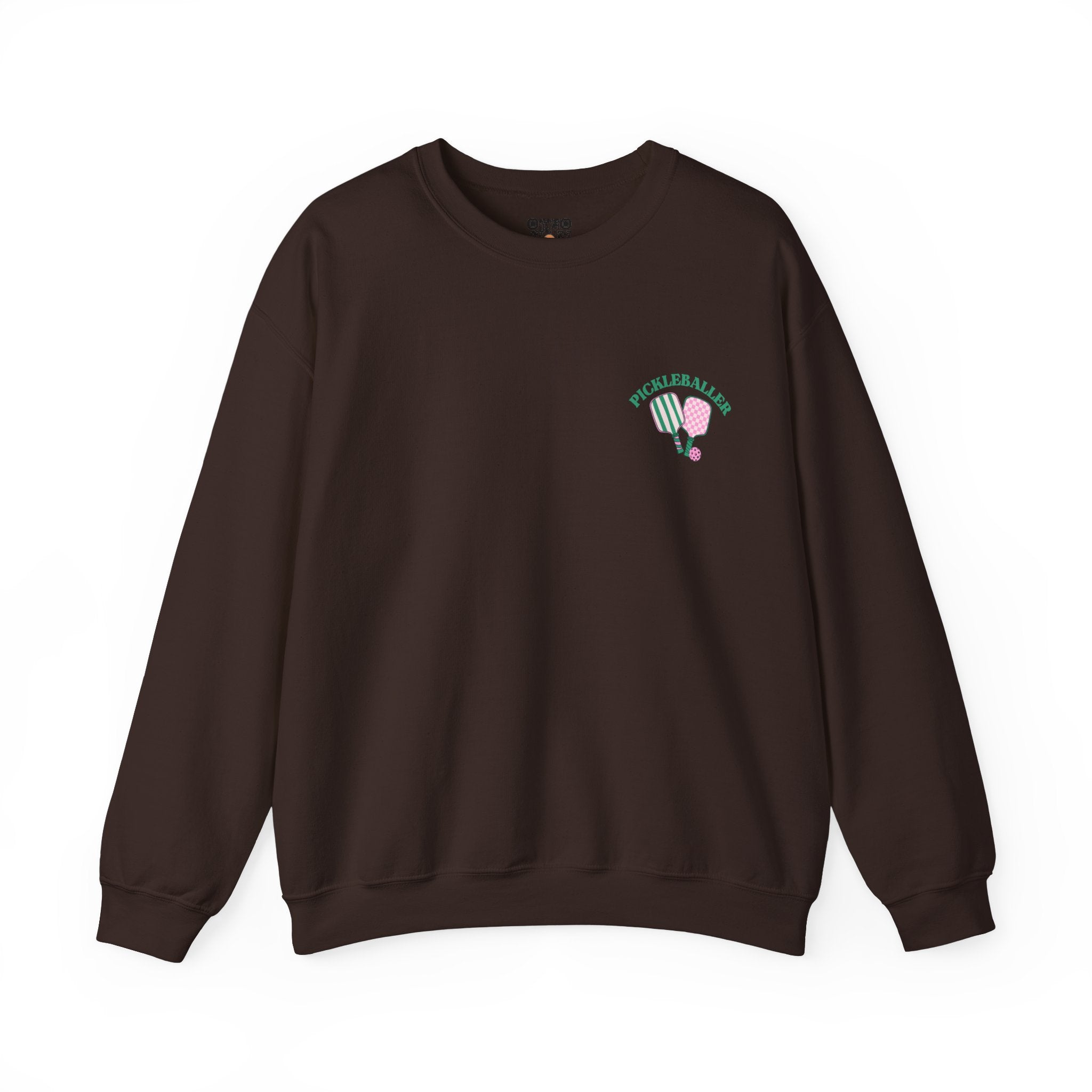 Pickleball Crewneck Sweatshirt - Pickleballer and Paddles