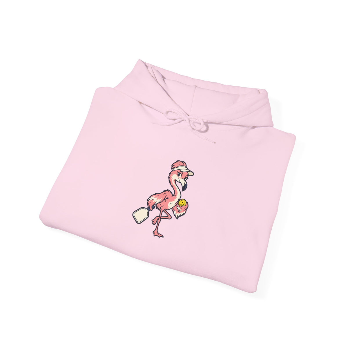 Flamingo pickleball hoodie, Poised Until the Pop-Up