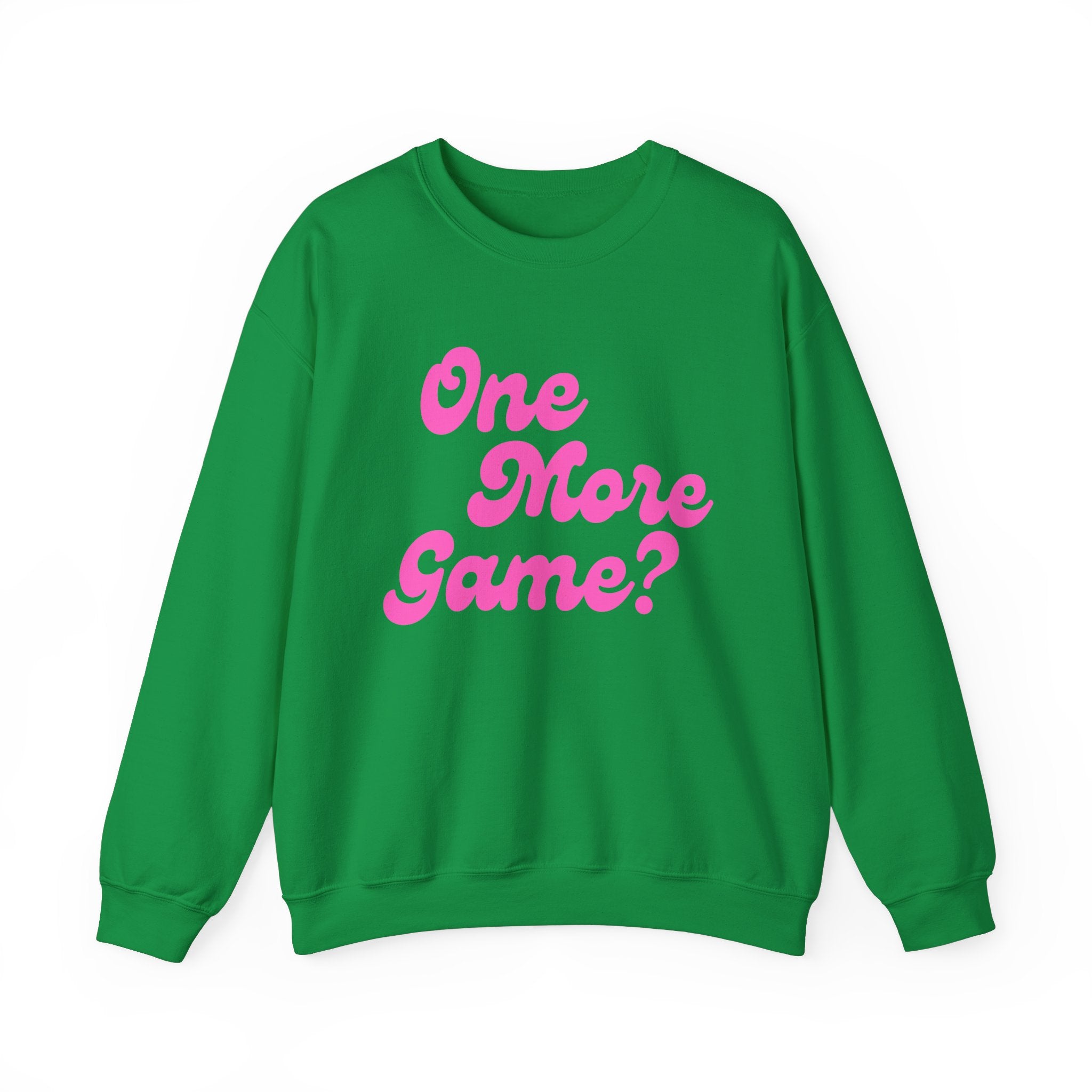 Heavy Blend Crewneck Sweatshirt | One More Game? | Pink Wednesdays Collection