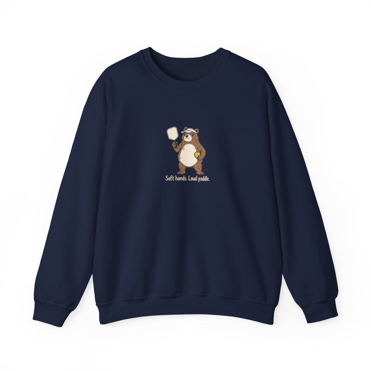 Bear pickleball crewneck sweatshirt in Navy