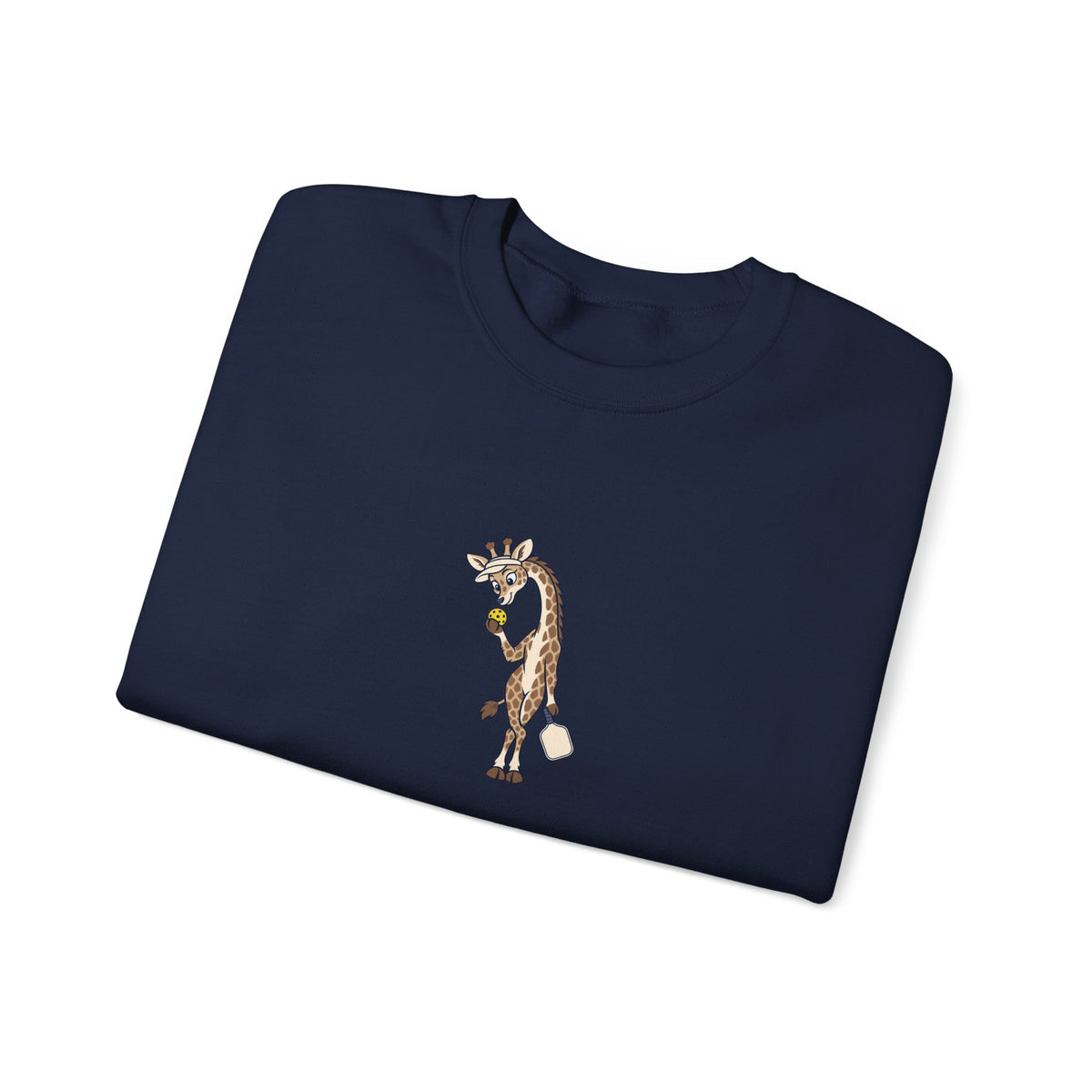 Giraffe pickleball crewneck sweatshirt, Head and Shoulders Above the Kitchen