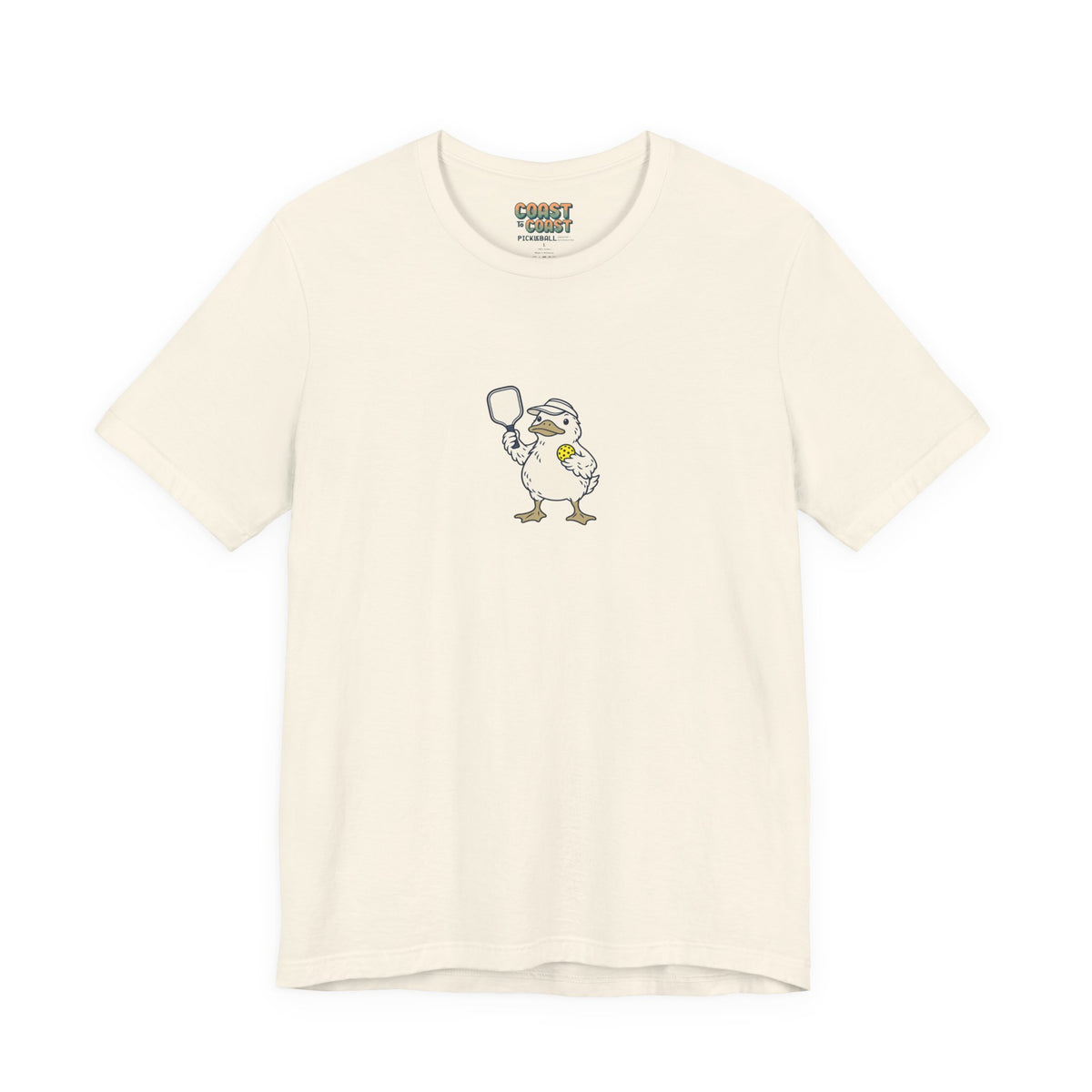 Duck pickleball t-shirt in Natural