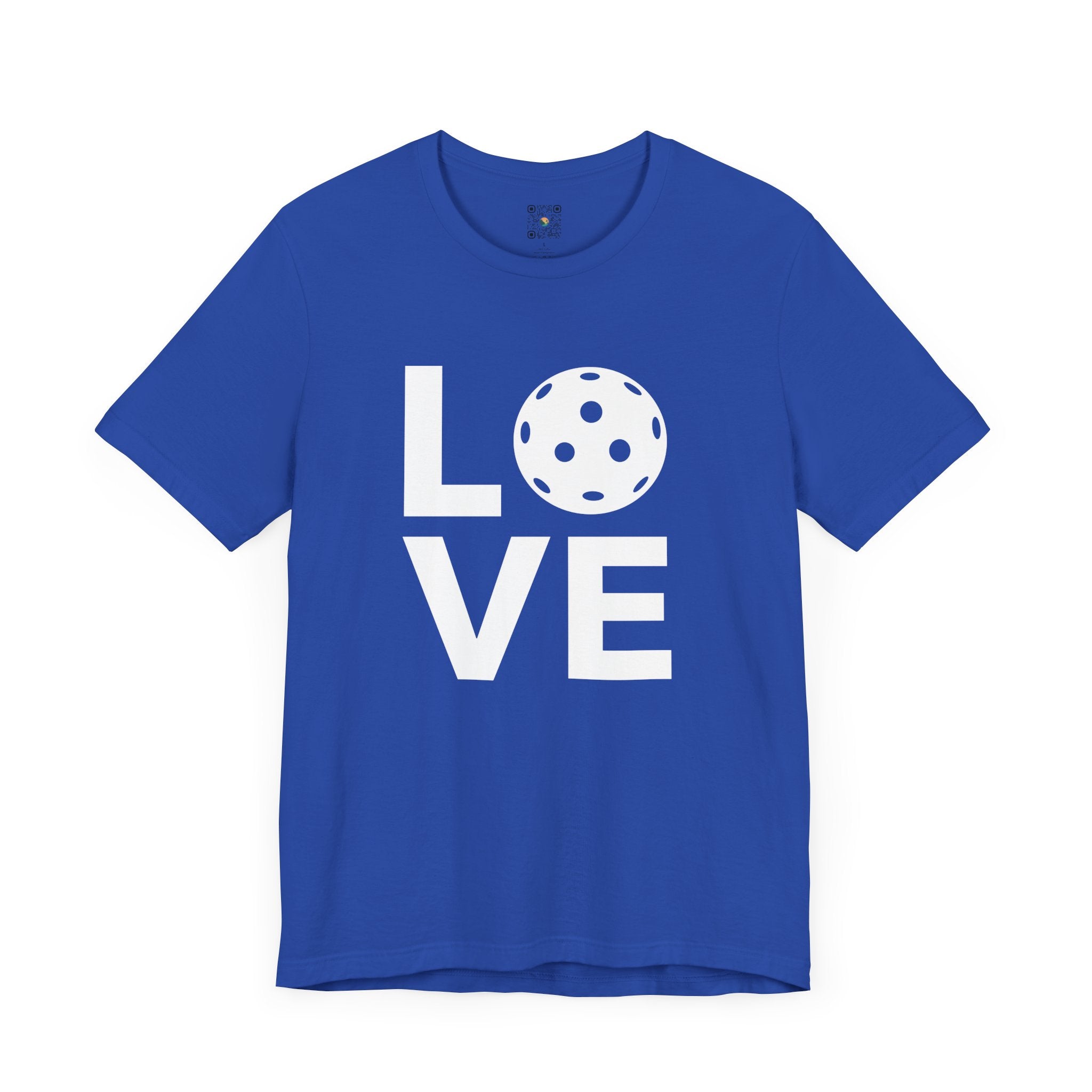 Pickleball T-Shirt - LOVE Pickleball with White Ball Design