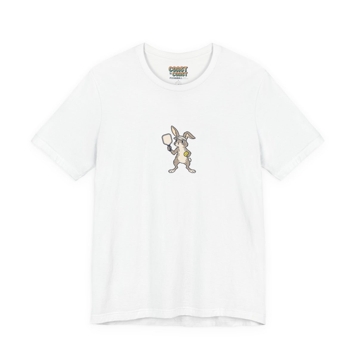 Rabbit pickleball t-shirt in White