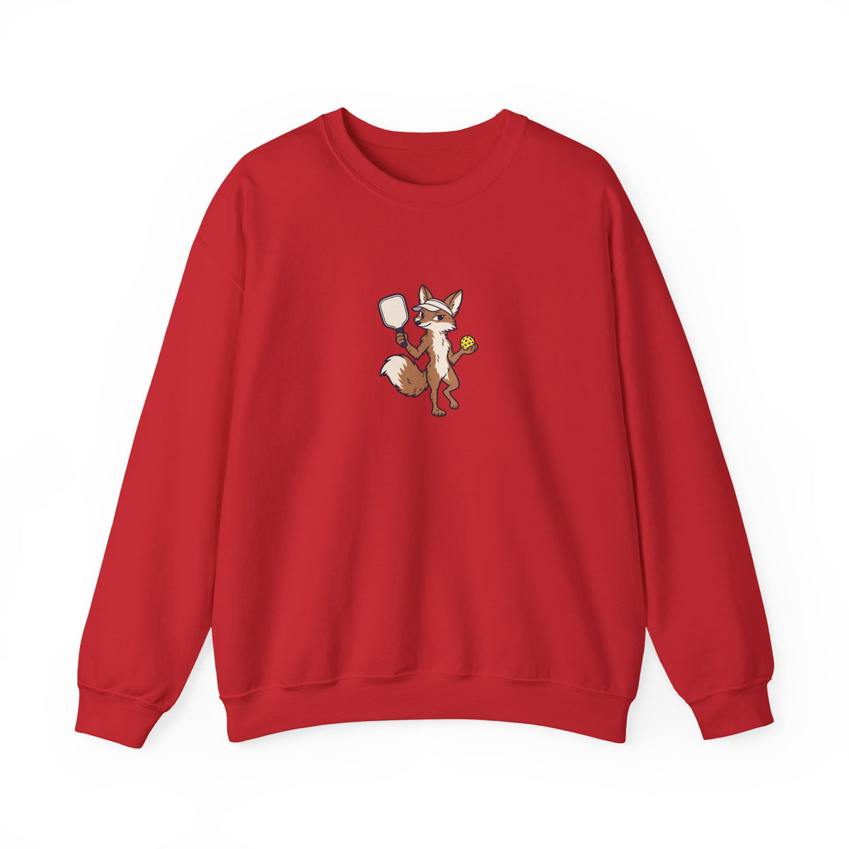 Fox pickleball crewneck sweatshirt in Red