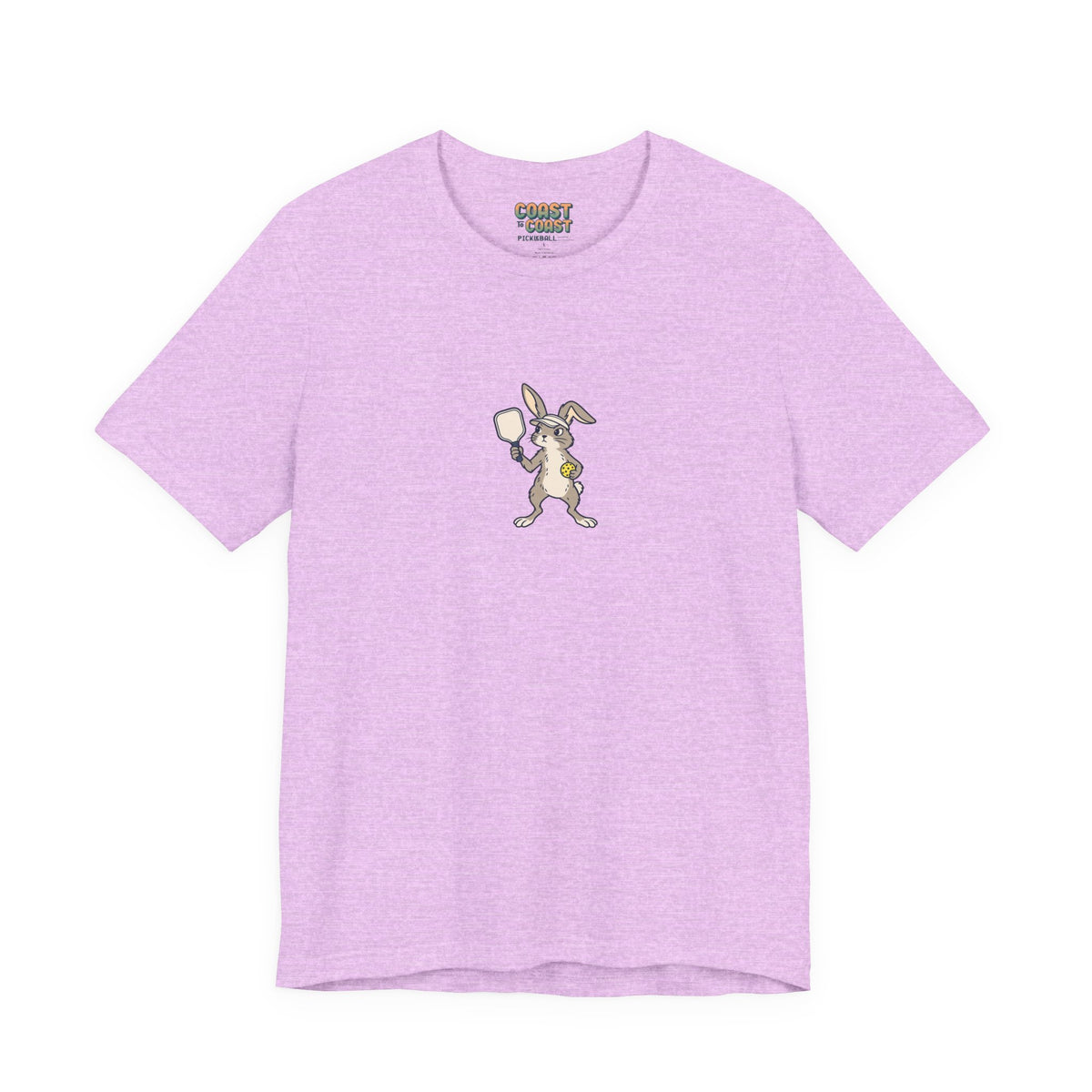 Rabbit pickleball t-shirt in Heather Prism Lilac