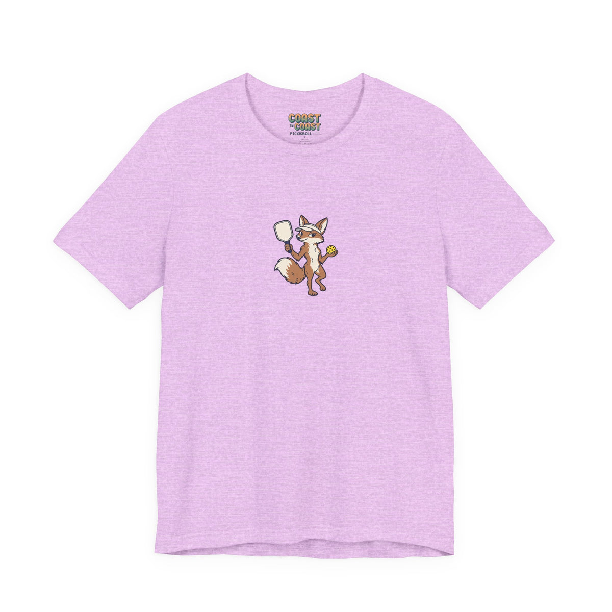 Fox pickleball t-shirt in Heather Prism Lilac