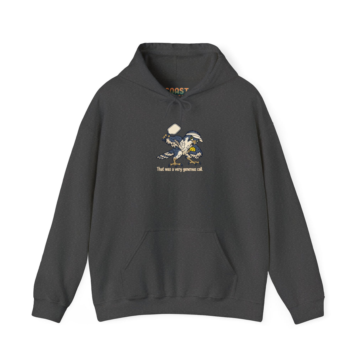 Falcon pickleball hoodie in Dark Heather