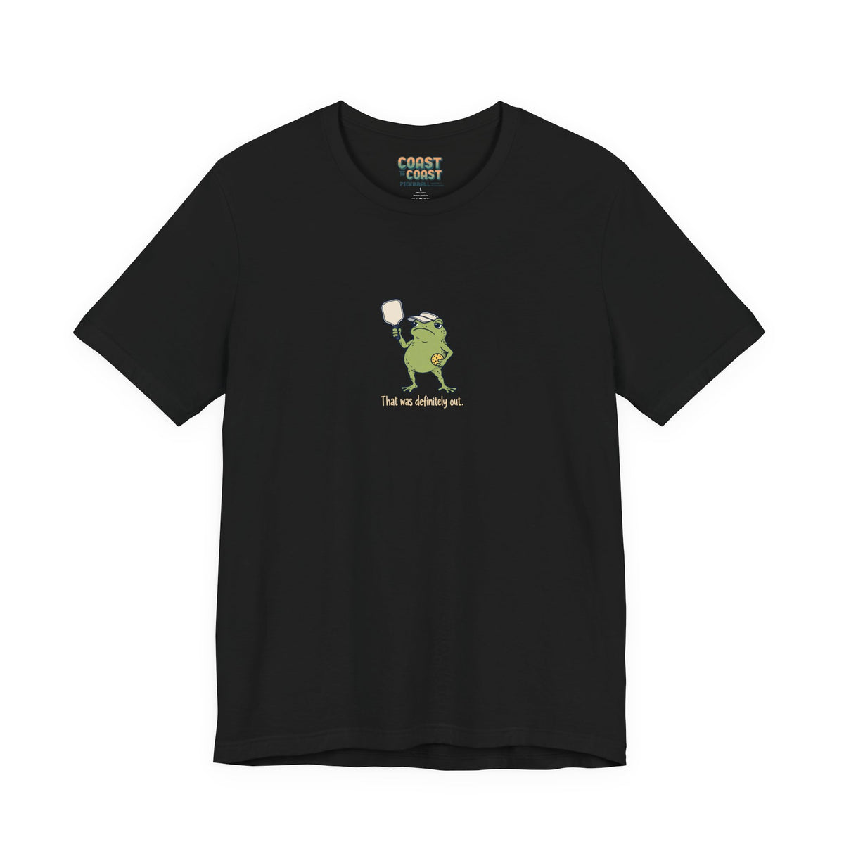 Frog pickleball t-shirt in Black