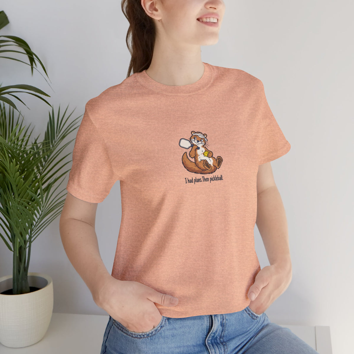 Otter pickleball t-shirt, I Had Plans, Then Pickleball