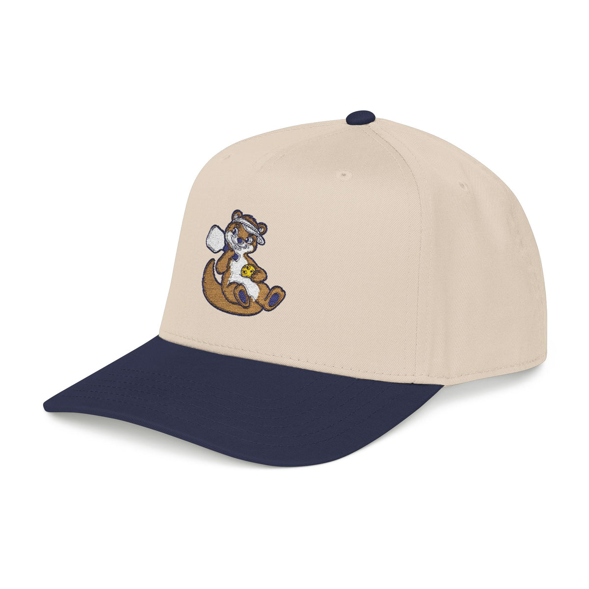 Embroidered pickleball otter baseball cap, Going With the Flow