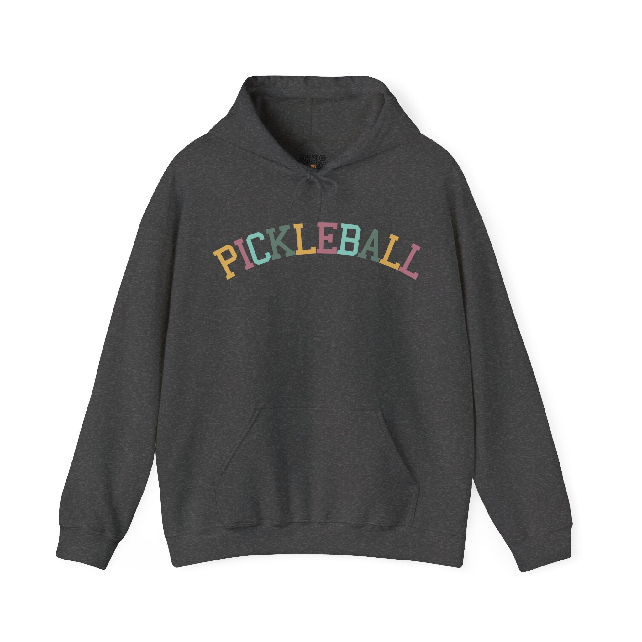 Pickleball Hoodie - Colorful Arched Pickleball - Pickleball Hoodie for Women & Men