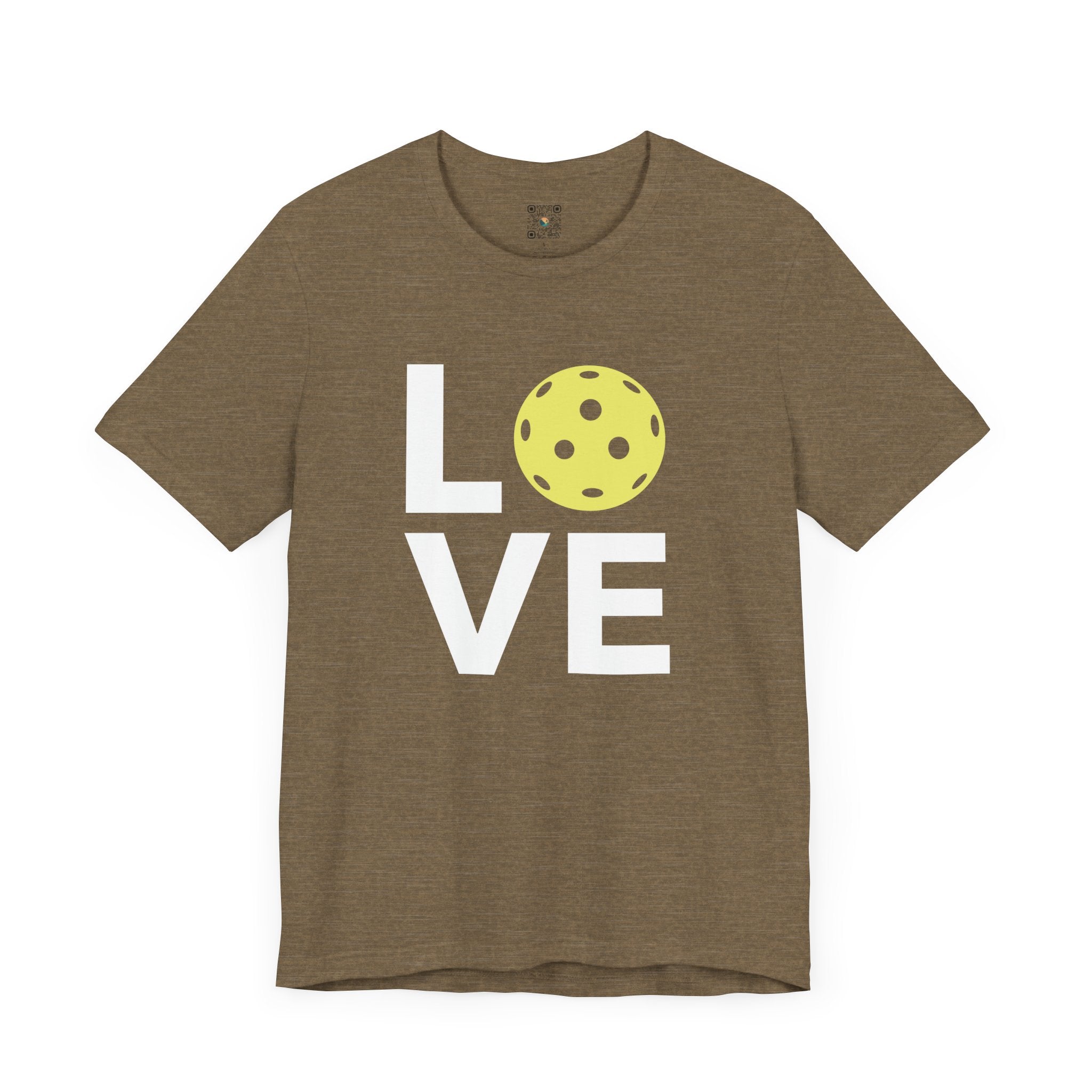 Pickleball T-Shirt - LOVE Pickleball with Yellow Ball