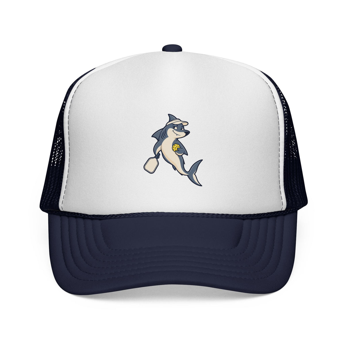 Shark pickleball trucker hat in Dark Navy, Friendly Competition