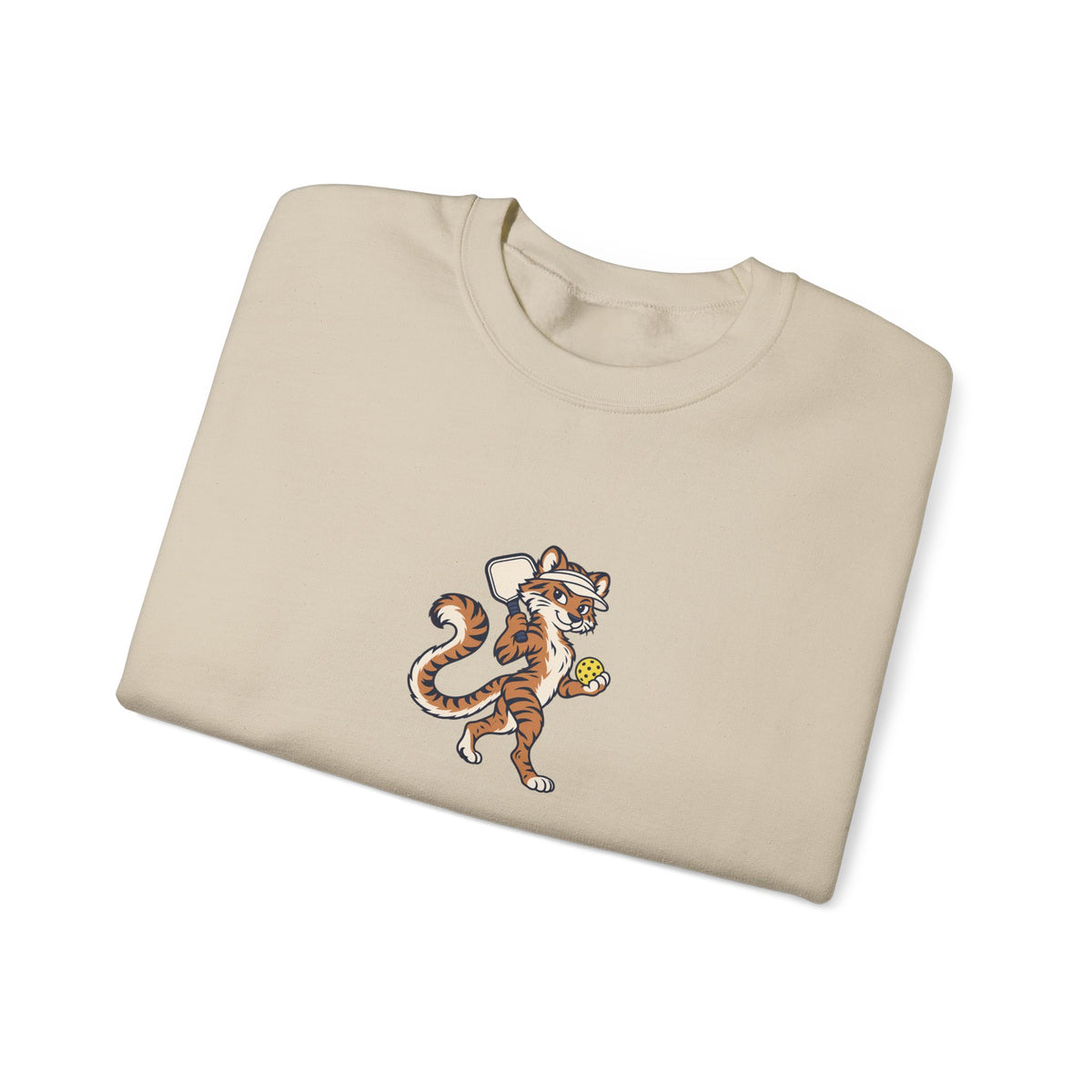 Tiger pickleball crewneck sweatshirt, Eye of the Tiger Dink