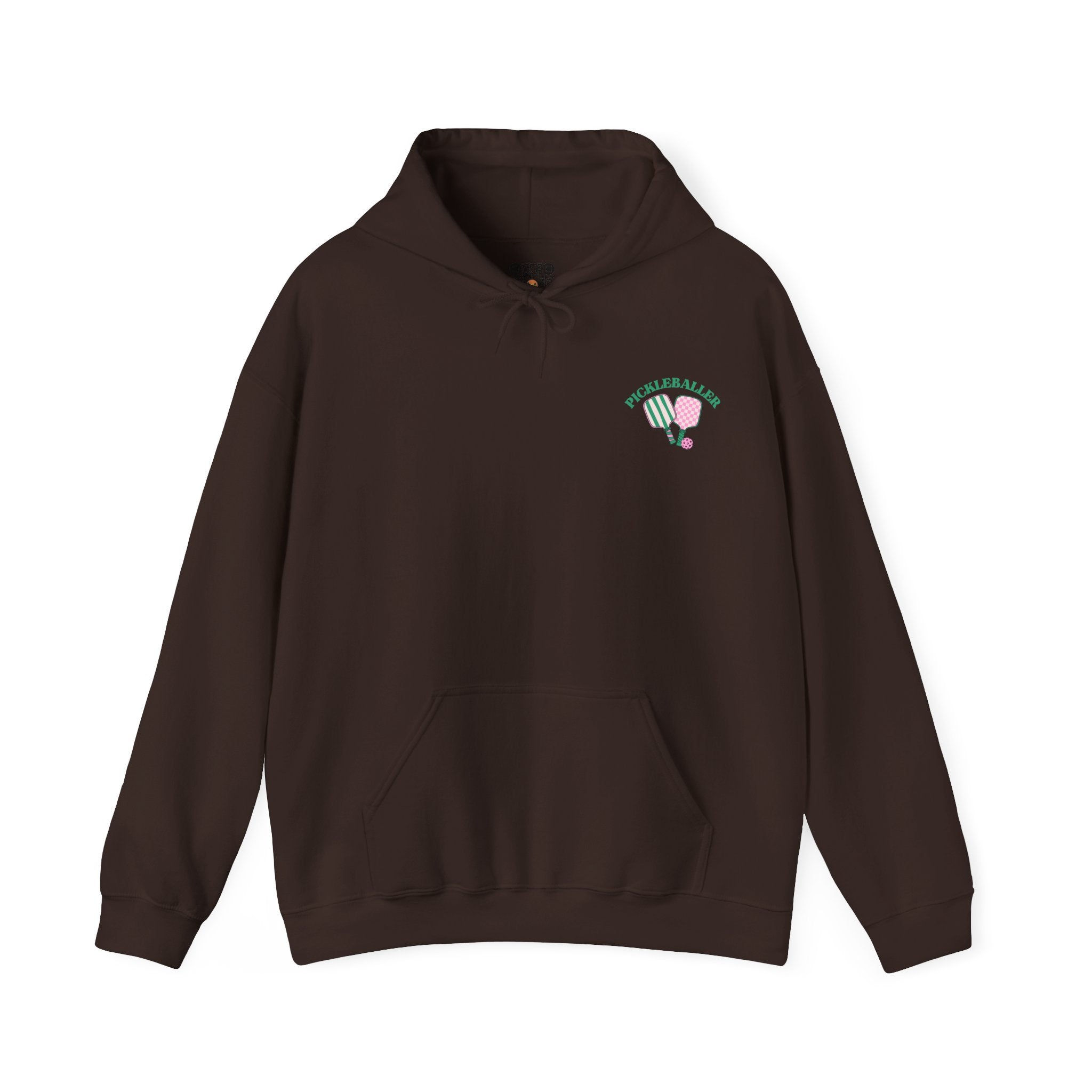 Pickleball Hoodie - Pickleballer and Paddles