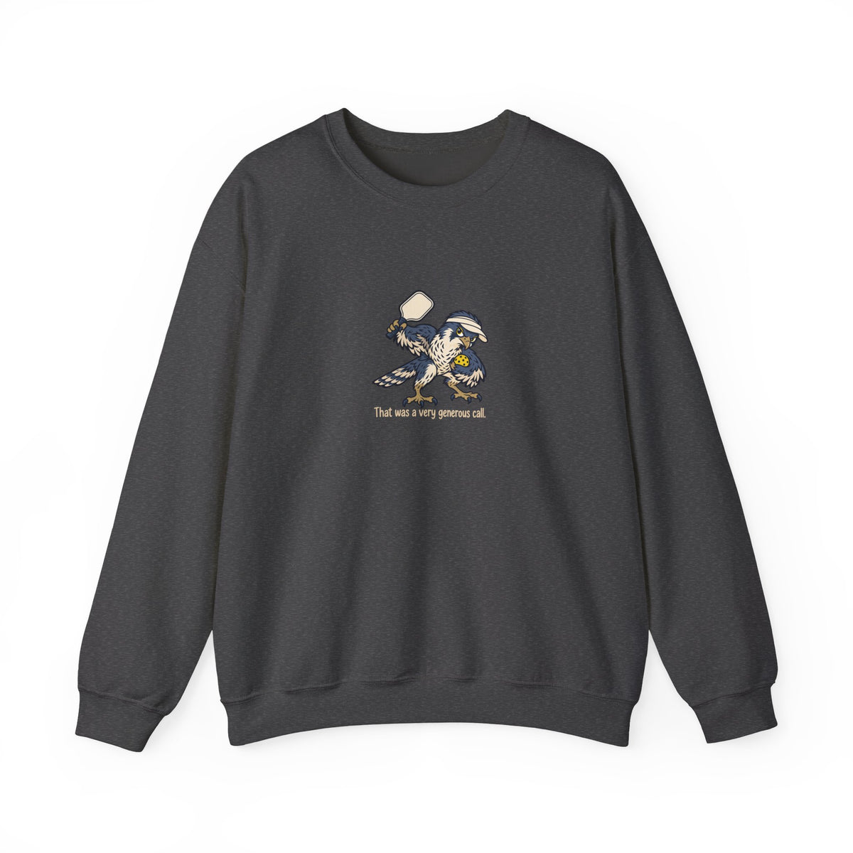 Falcon pickleball crewneck sweatshirt in Dark Heather