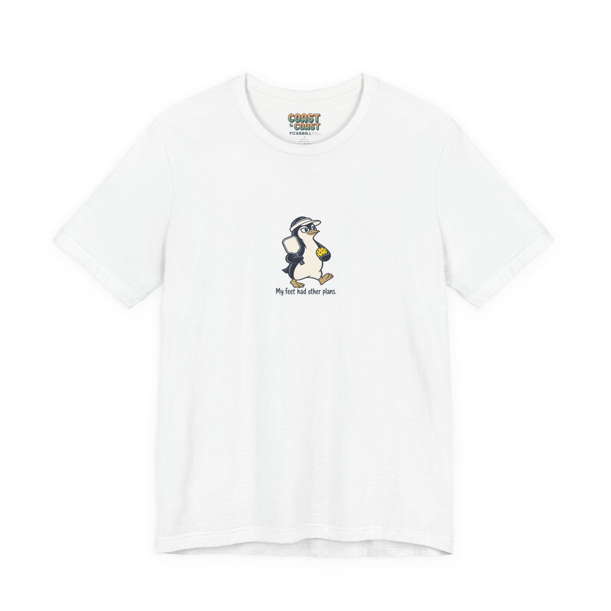 Penguin pickleball t-shirt in White