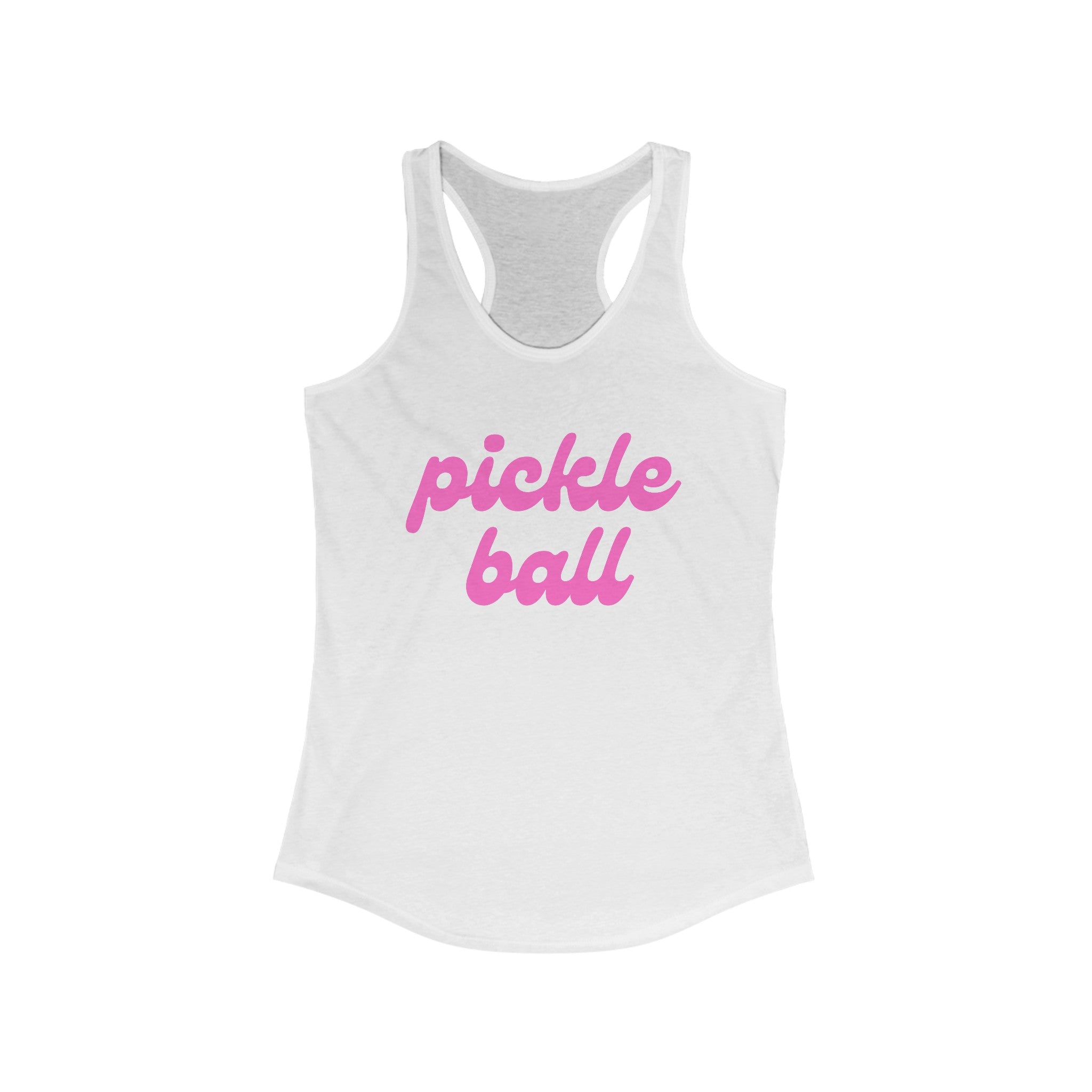 Women's Racerback Slim Fit Pickleball Tank | pickle ball | Pink Wednesdays Collection