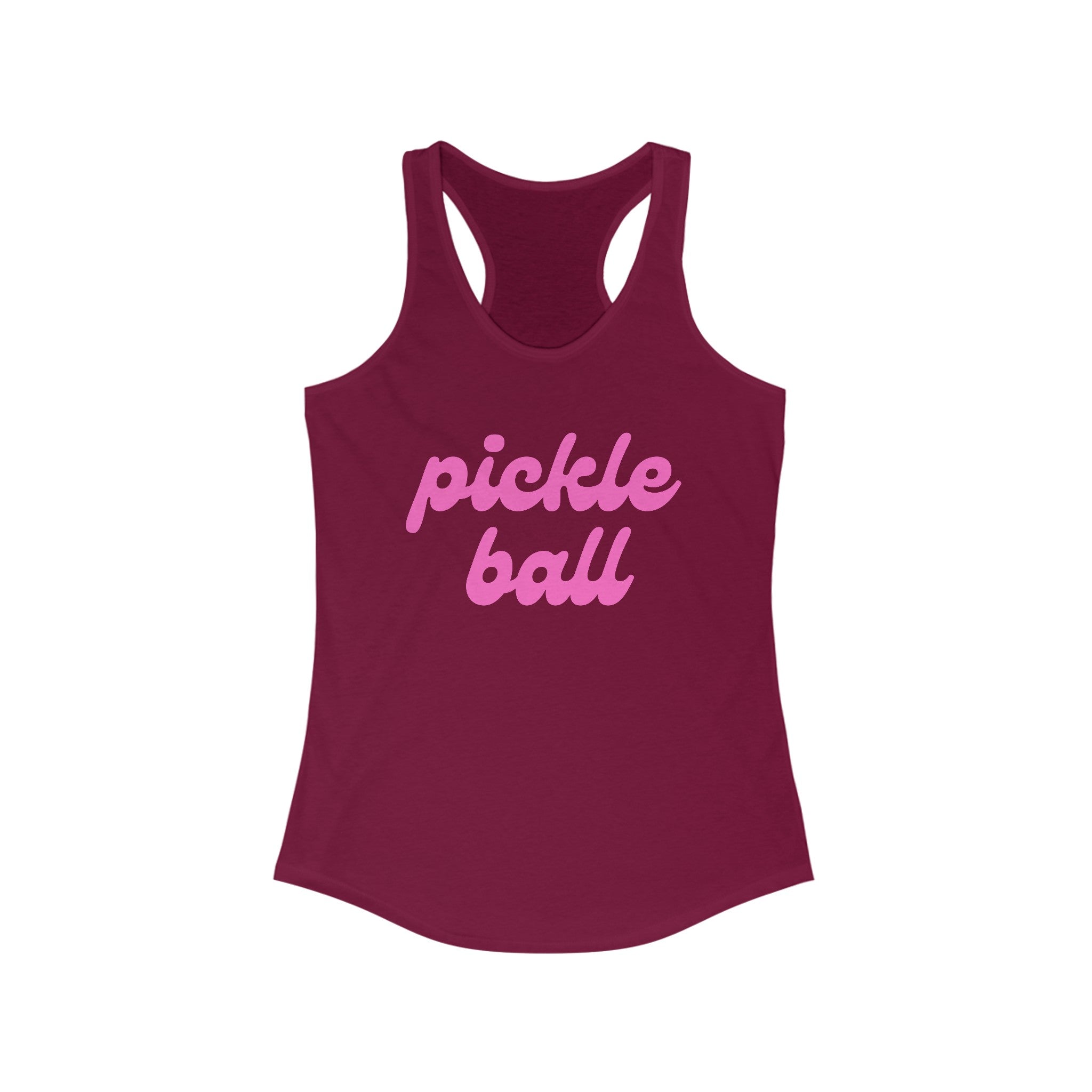 Women's Racerback Slim Fit Pickleball Tank | pickle ball | Pink Wednesdays Collection