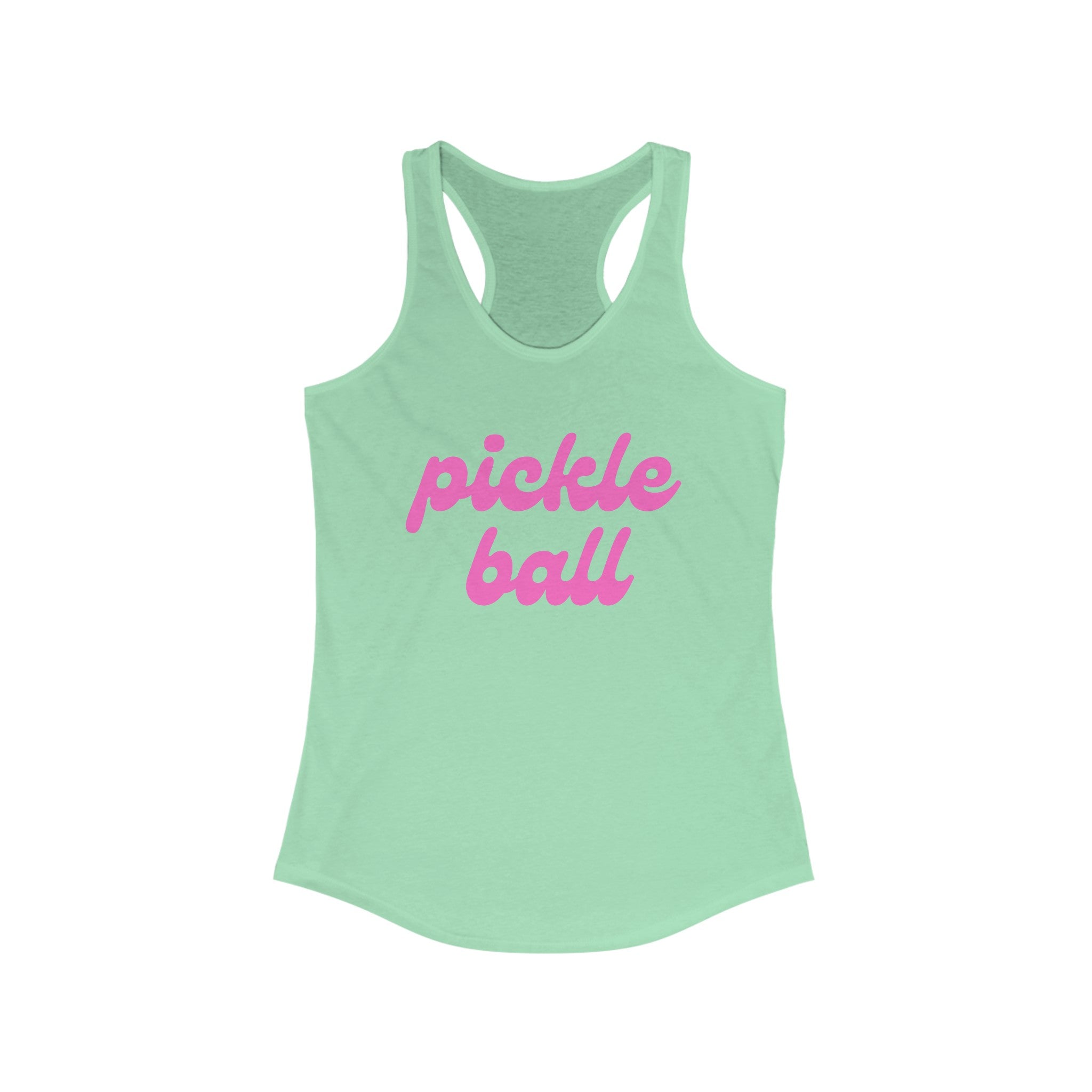 Women's Racerback Slim Fit Pickleball Tank | pickle ball | Pink Wednesdays Collection
