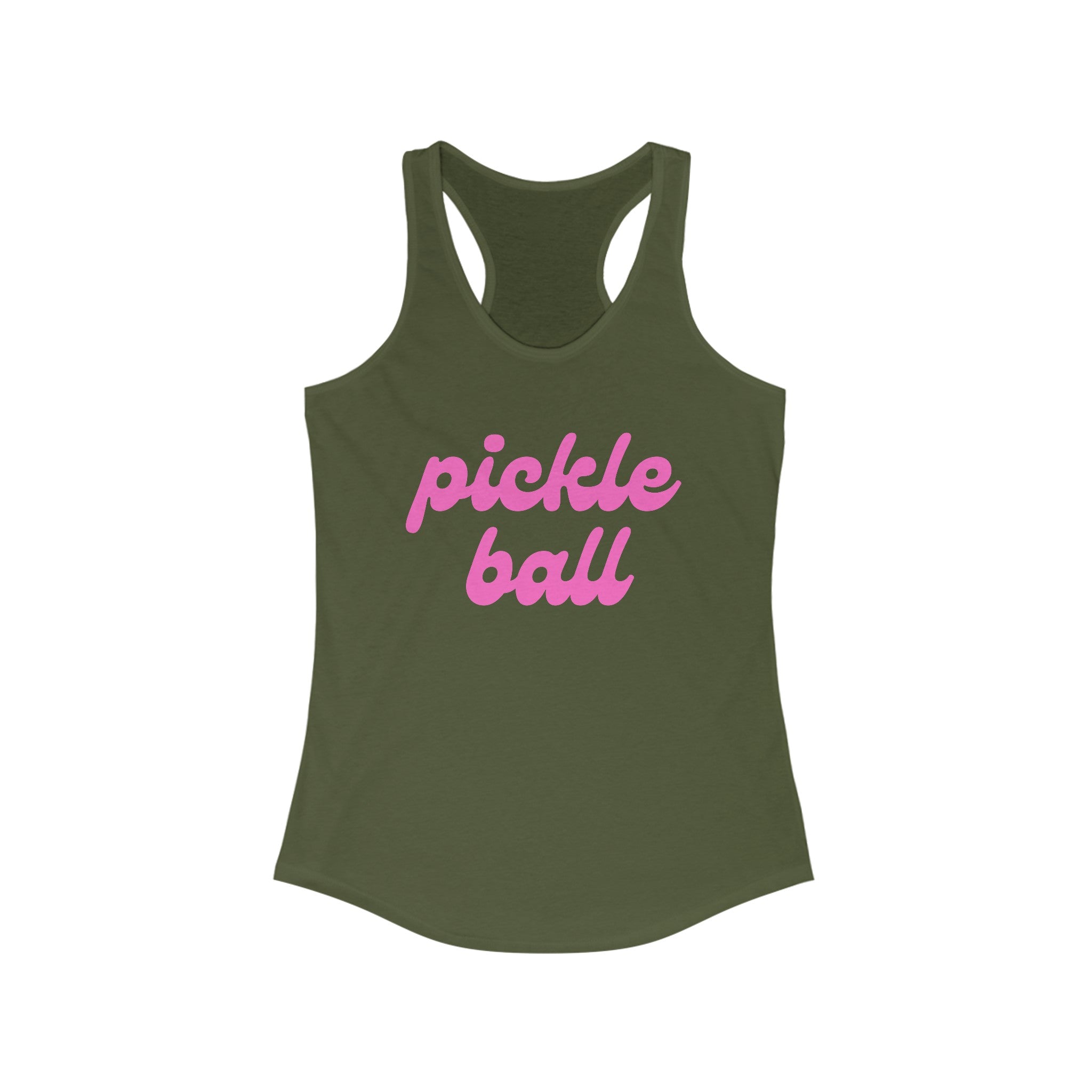 Women's Racerback Slim Fit Pickleball Tank | pickle ball | Pink Wednesdays Collection