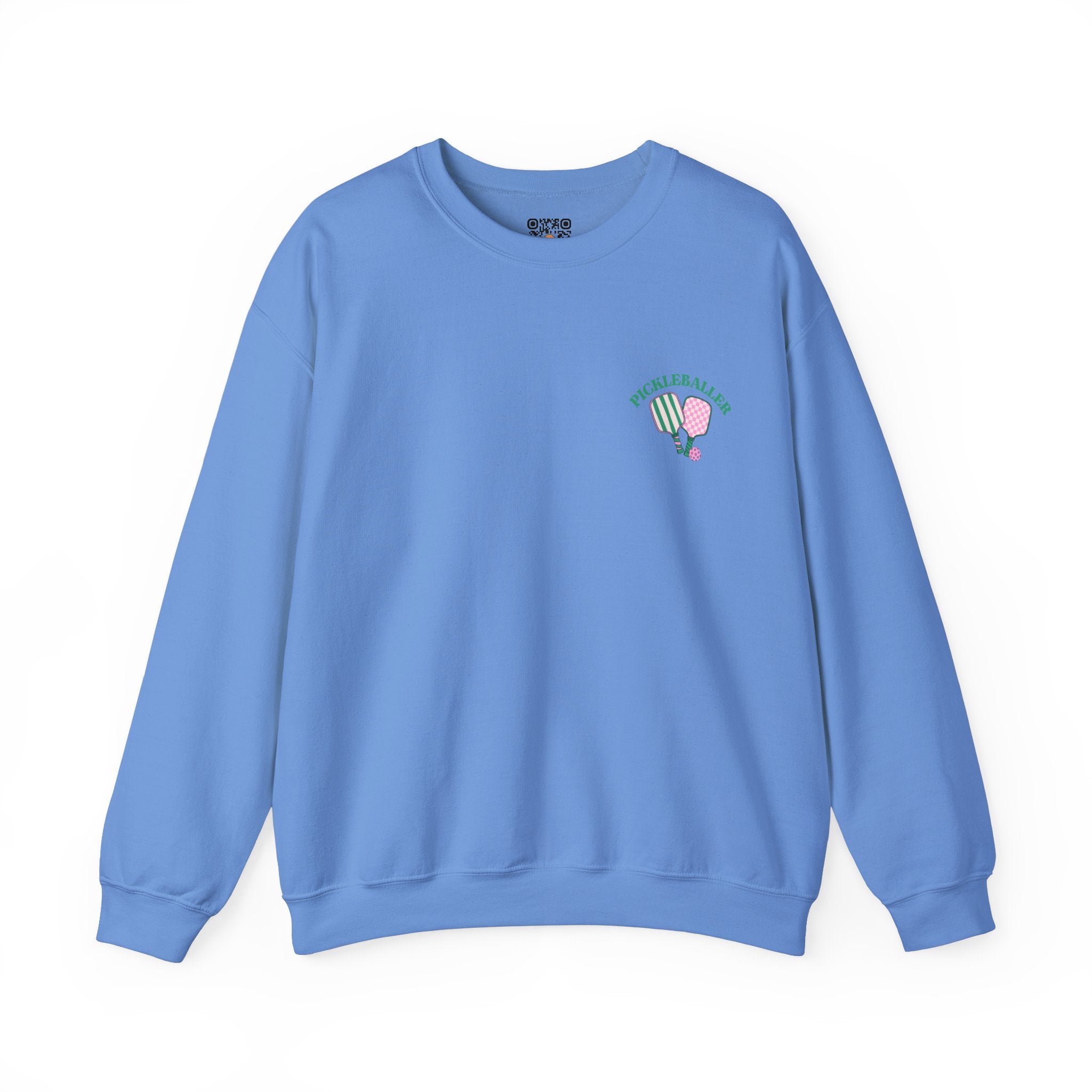 Pickleball Crewneck Sweatshirt - Pickleballer and Paddles