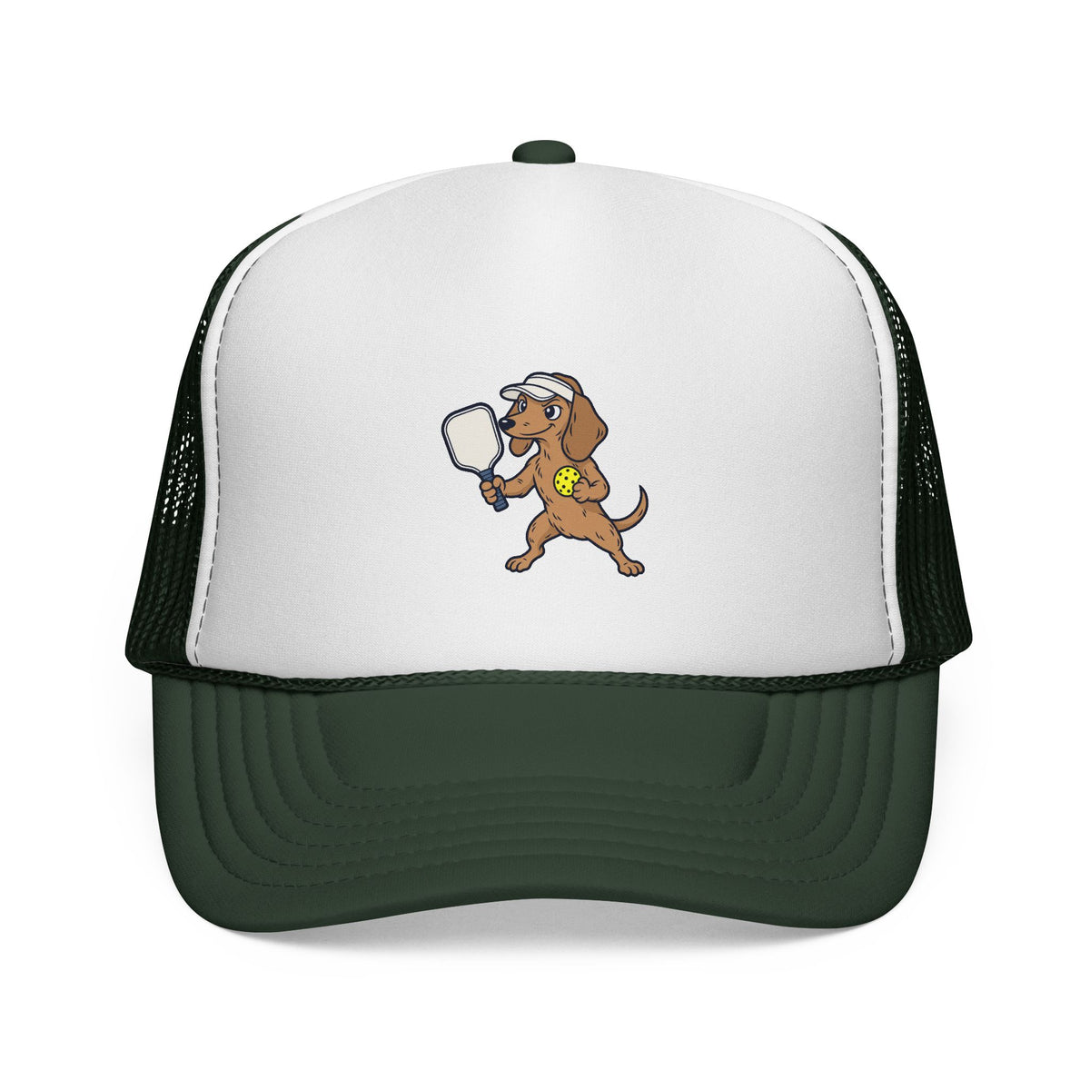 Dachshund Pickleball Trucker Hat — Small Dog, Big Game