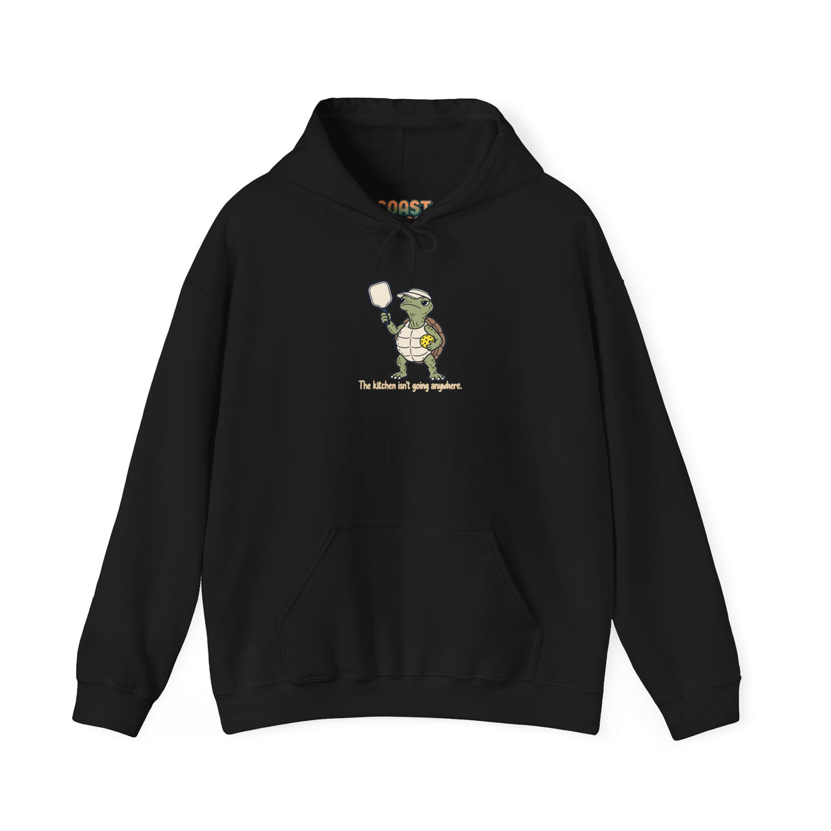 Turtle pickleball hoodie in Black