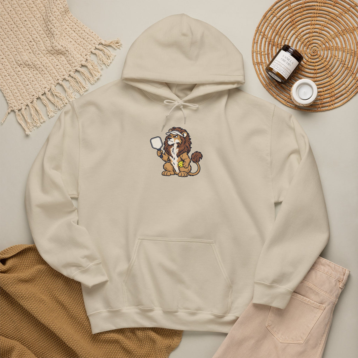 Lion pickleball hoodie, Rally Roar