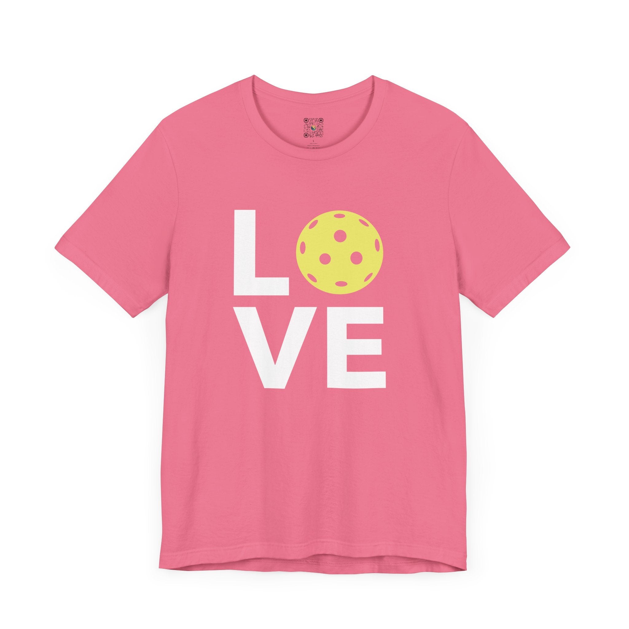 Pickleball T-Shirt - LOVE Pickleball with Yellow Ball