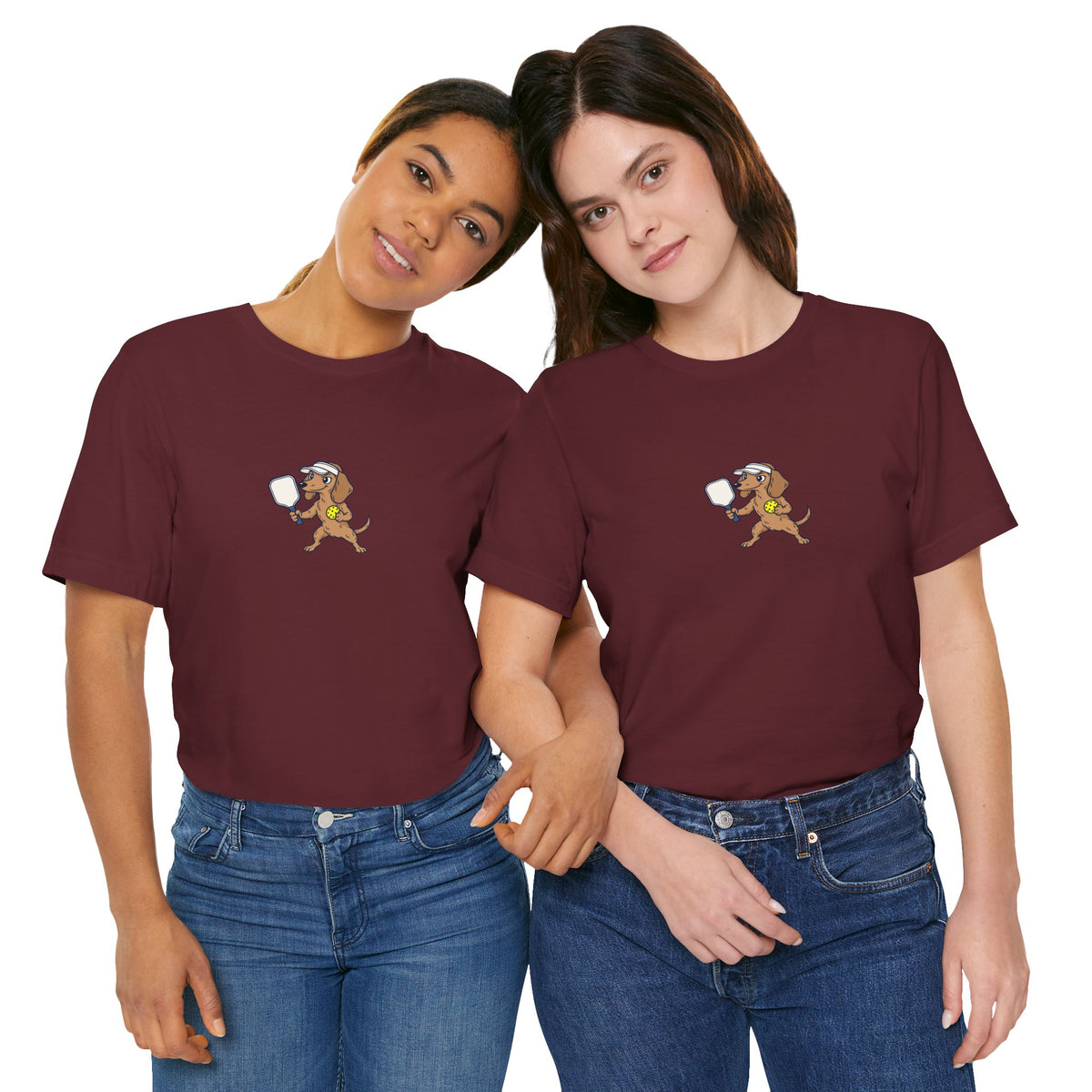 Dachshund pickleball t-shirt, Short Legs, Long Rallies