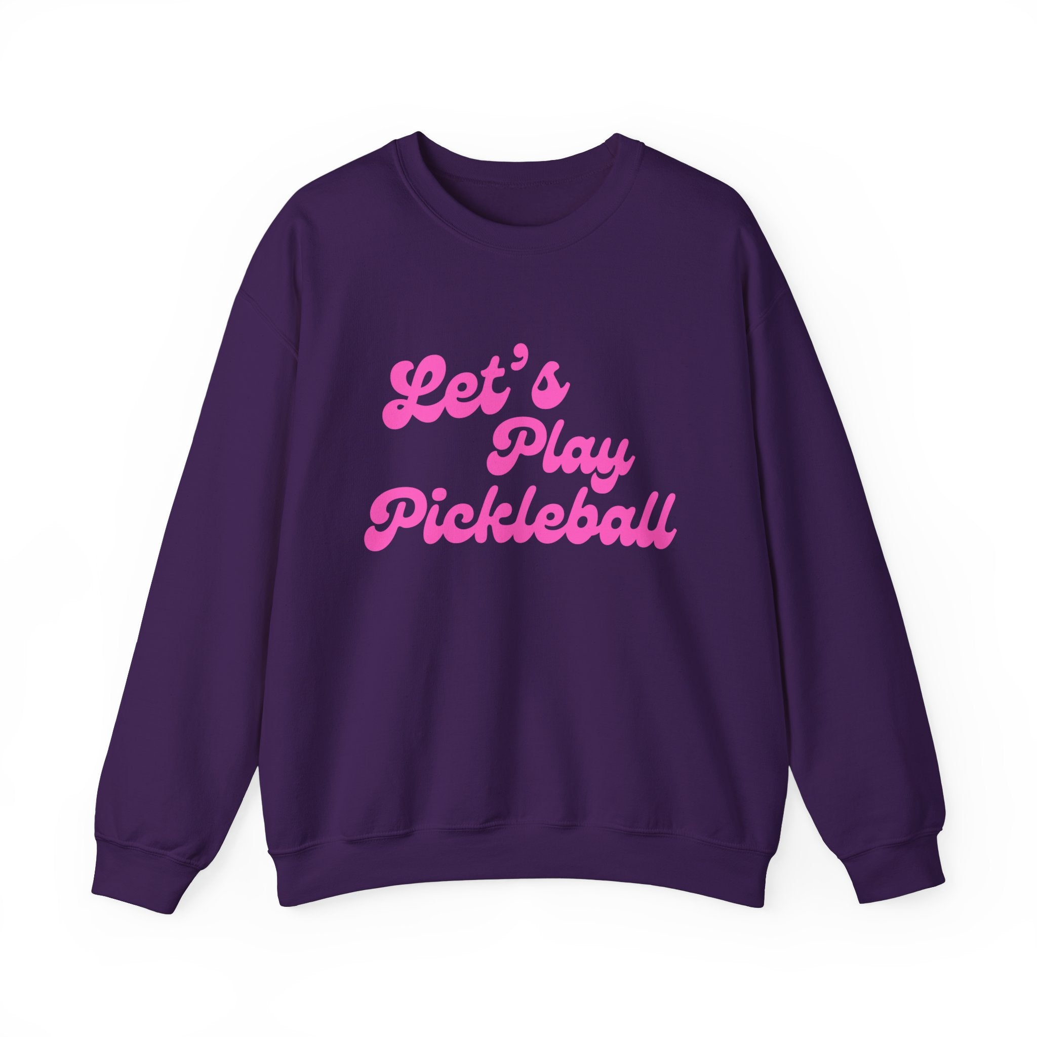 Heavy Blend Crewneck Sweatshirt | Let's Play Pickleball | Pink Wednesdays Collection