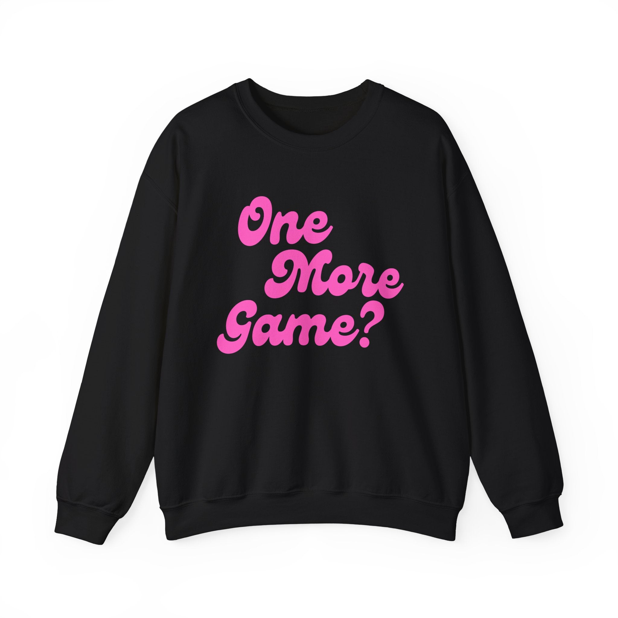 Heavy Blend Crewneck Sweatshirt | One More Game? | Pink Wednesdays Collection