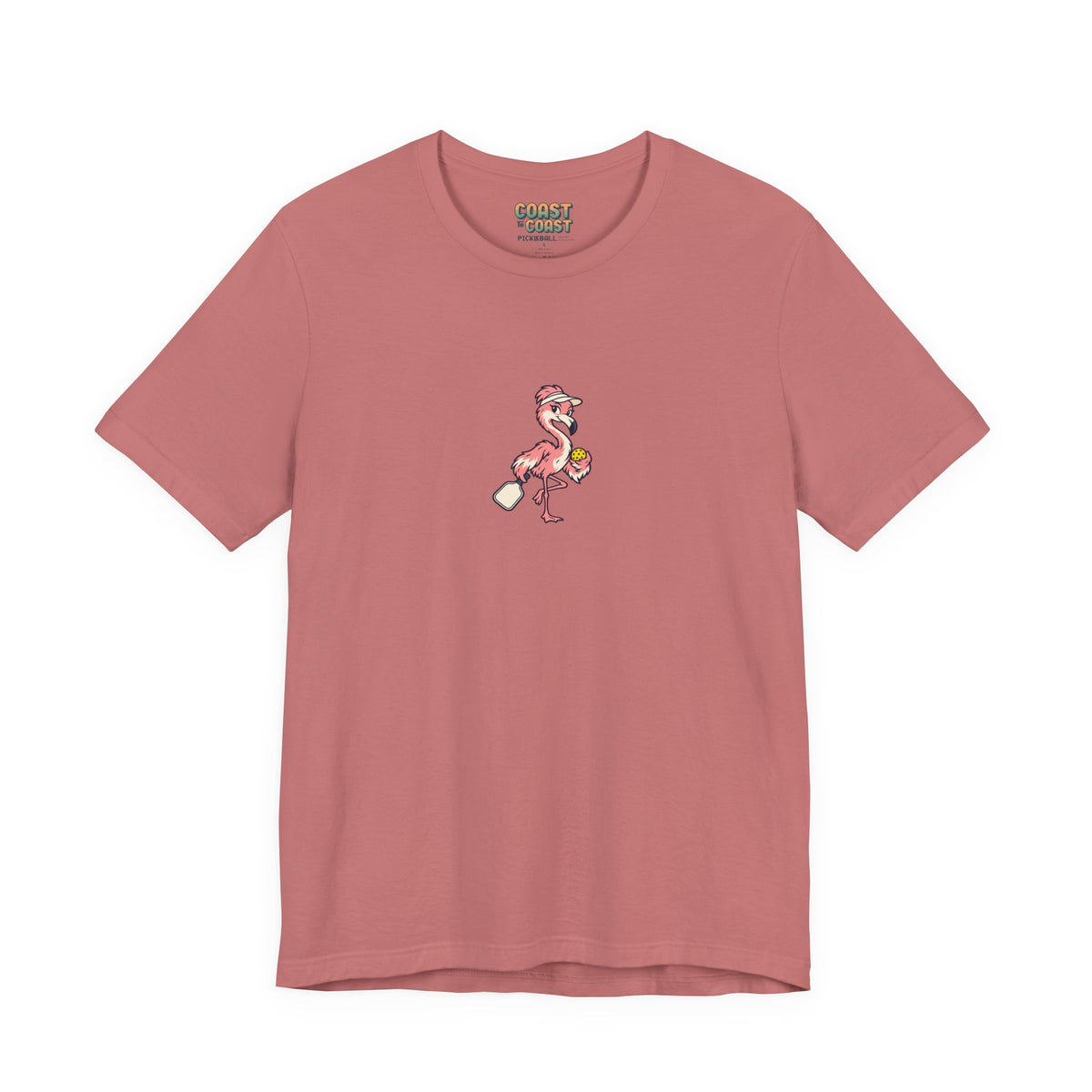 Flamingo pickleball t-shirt in Mauve