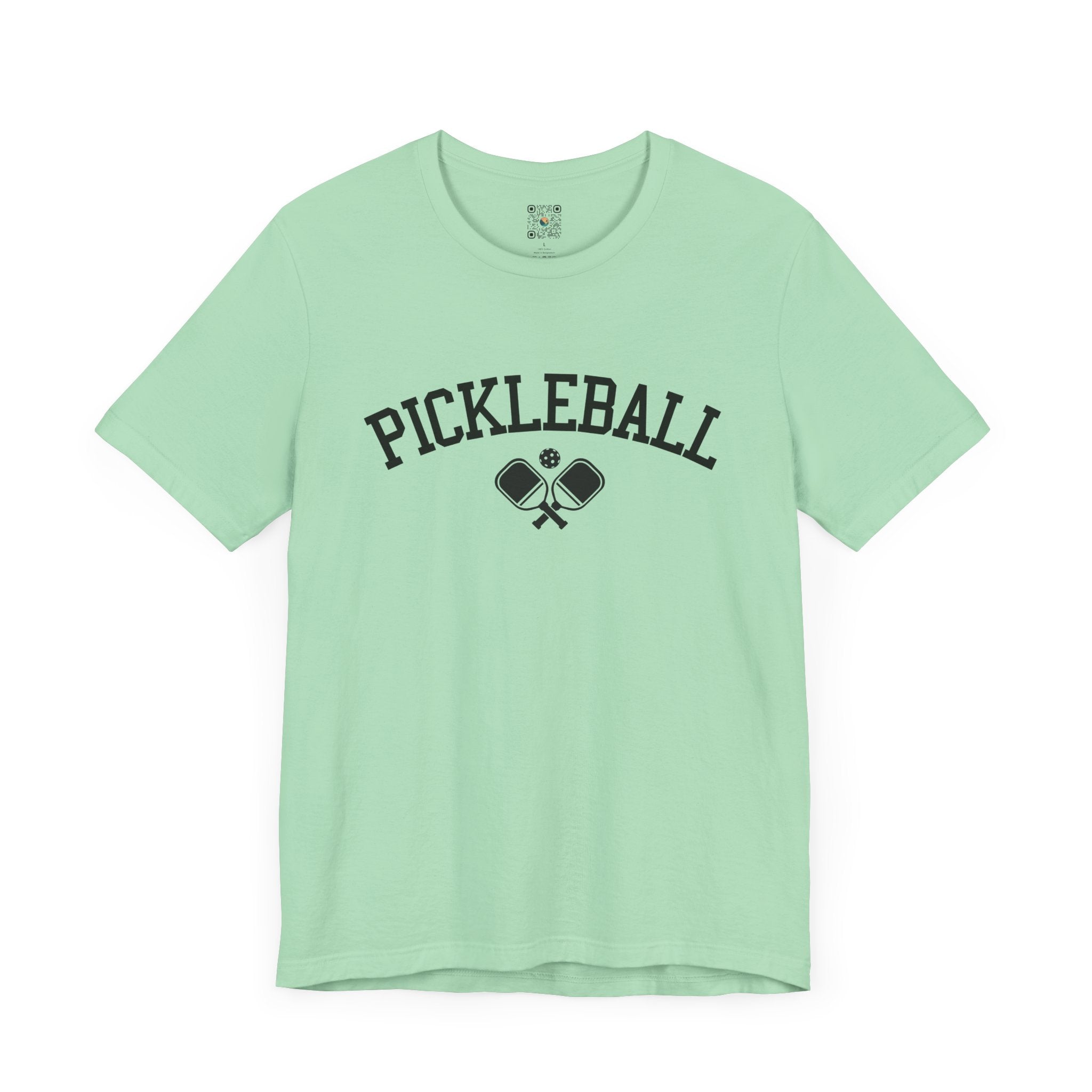 Pickleball T-Shirt - Arched Pickleball with Paddles Design