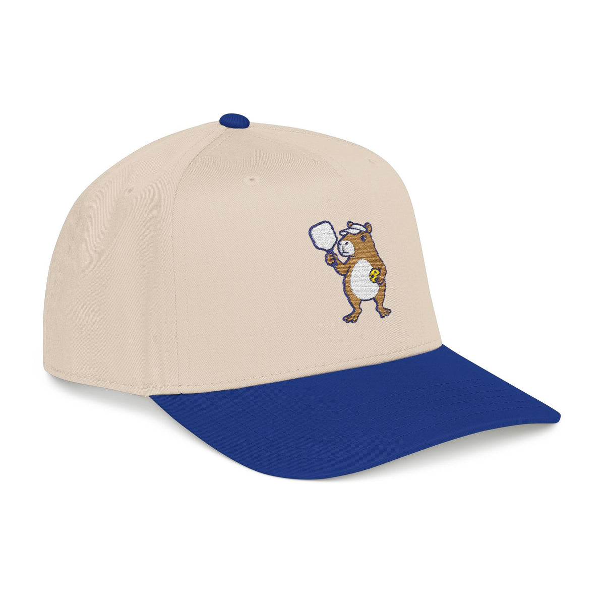 Embroidered pickleball capybara baseball cap, Unbothered at Game Point