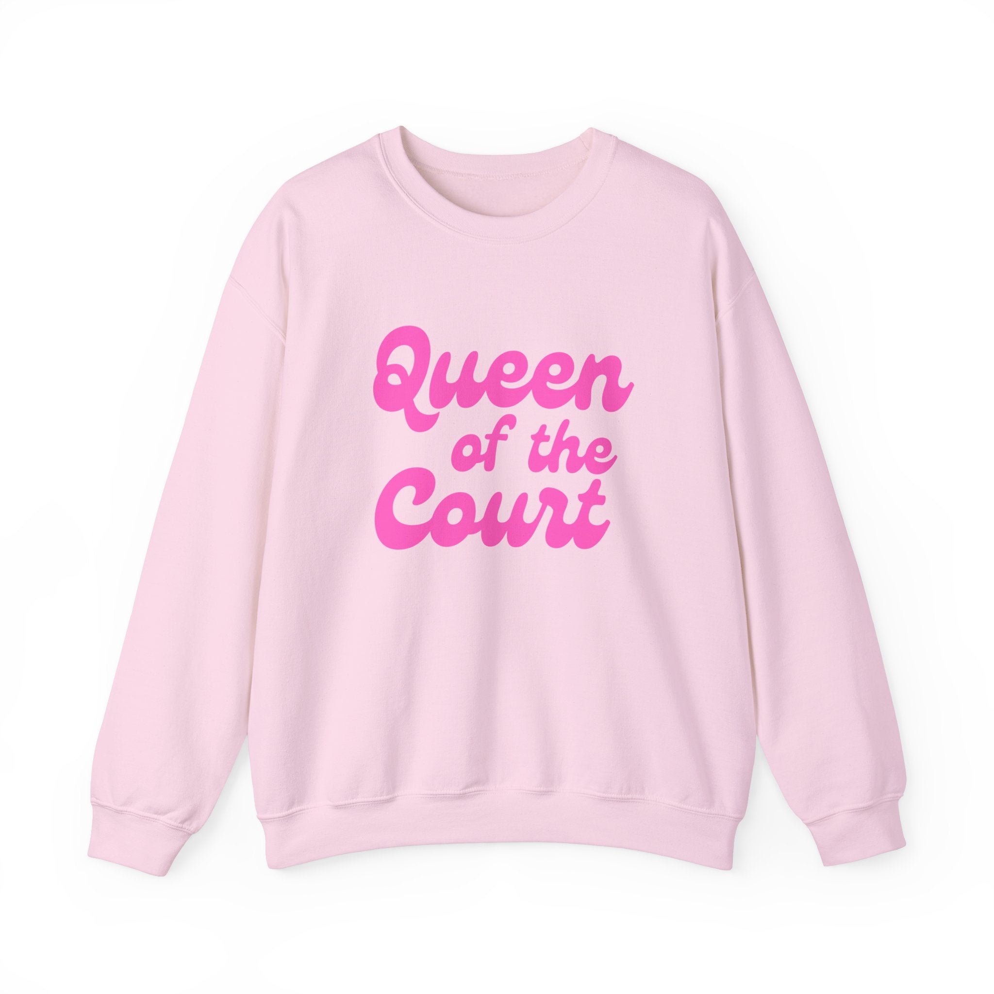 Heavy Blend Crewneck Sweatshirt | Queen of the Court | Pink Wednesdays Collection