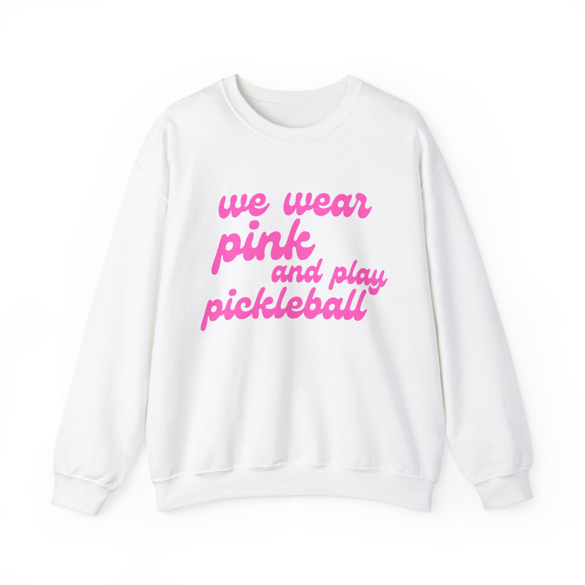 Heavy Blend Crewneck Sweatshirt | we wear pink and wear pickleball | Pink Wednesdays Collection