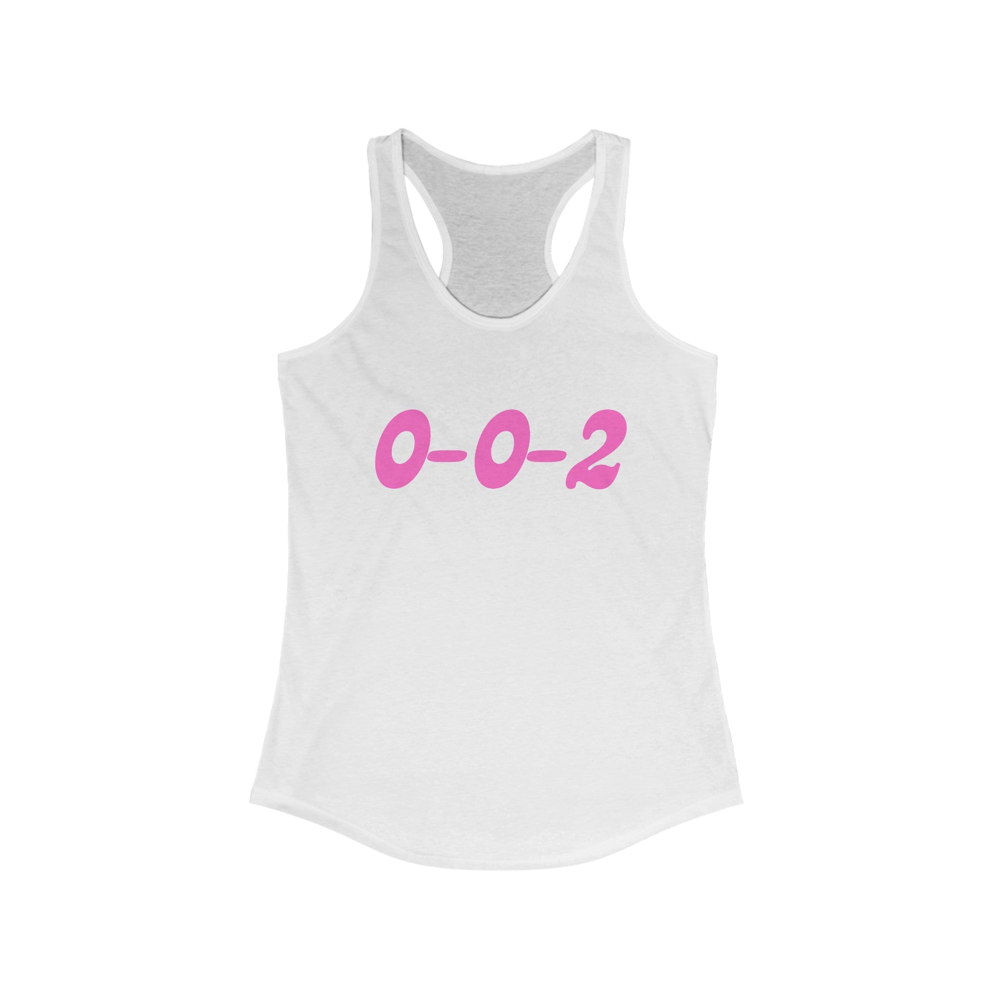 Women's Racerback Slim Fit Pickleball Tank | 0-0-2 | Pink Wednesdays Collection