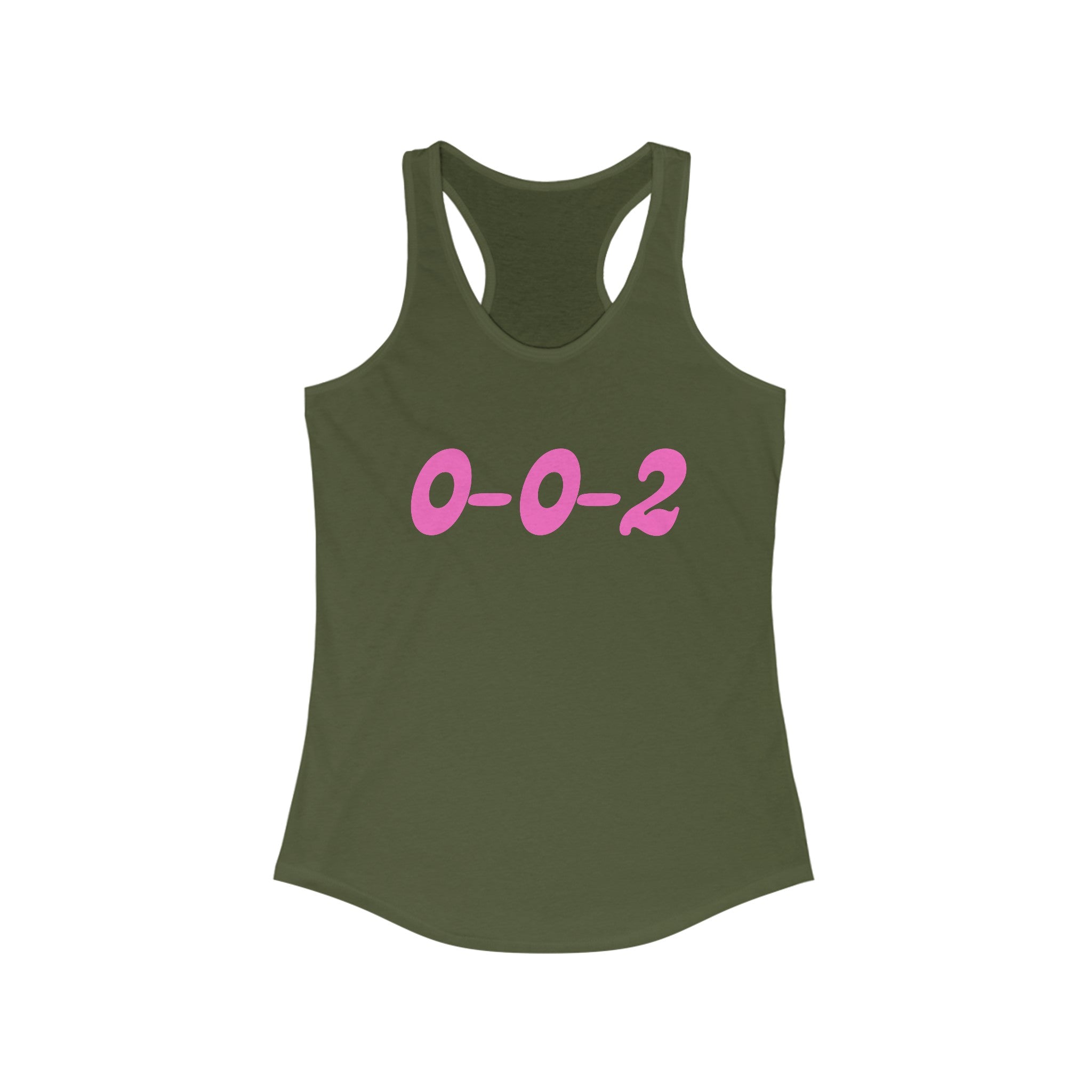 Women's Racerback Slim Fit Pickleball Tank | 0-0-2 | Pink Wednesdays Collection