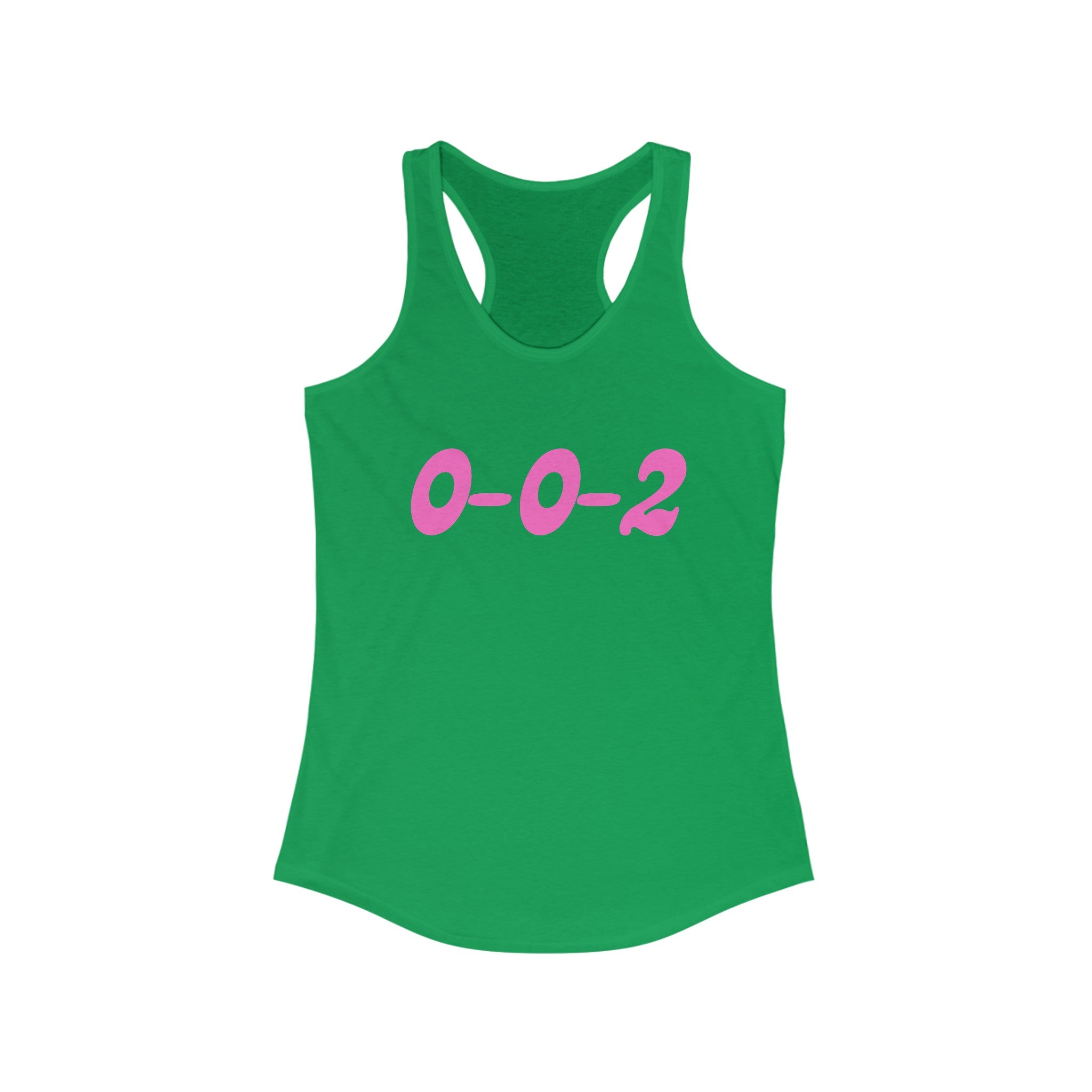 Women's Racerback Slim Fit Pickleball Tank | 0-0-2 | Pink Wednesdays Collection