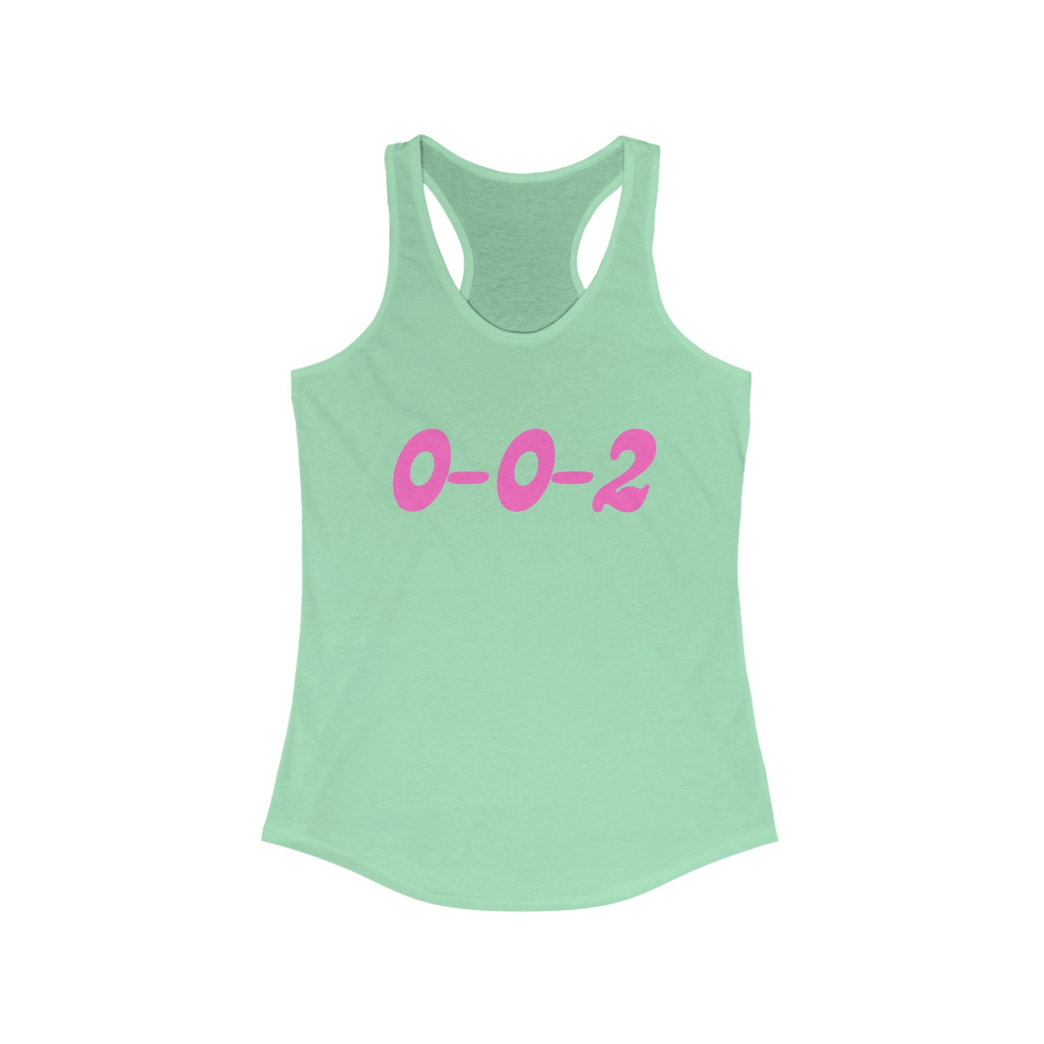 Women's Racerback Slim Fit Pickleball Tank | 0-0-2 | Pink Wednesdays Collection