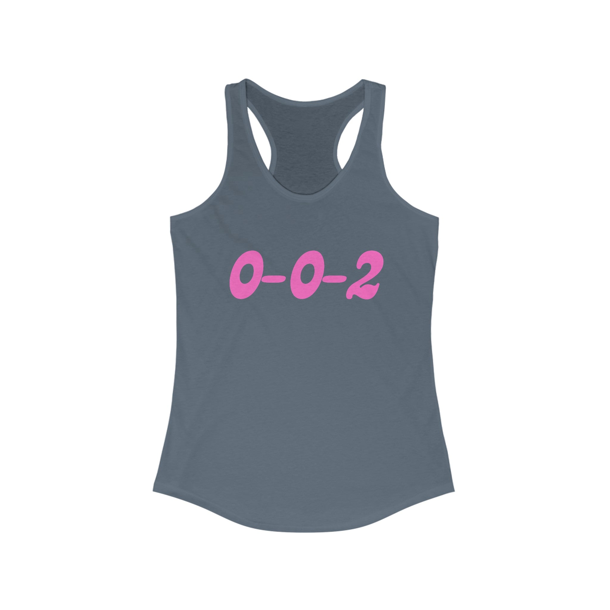 Women's Racerback Slim Fit Pickleball Tank | 0-0-2 | Pink Wednesdays Collection