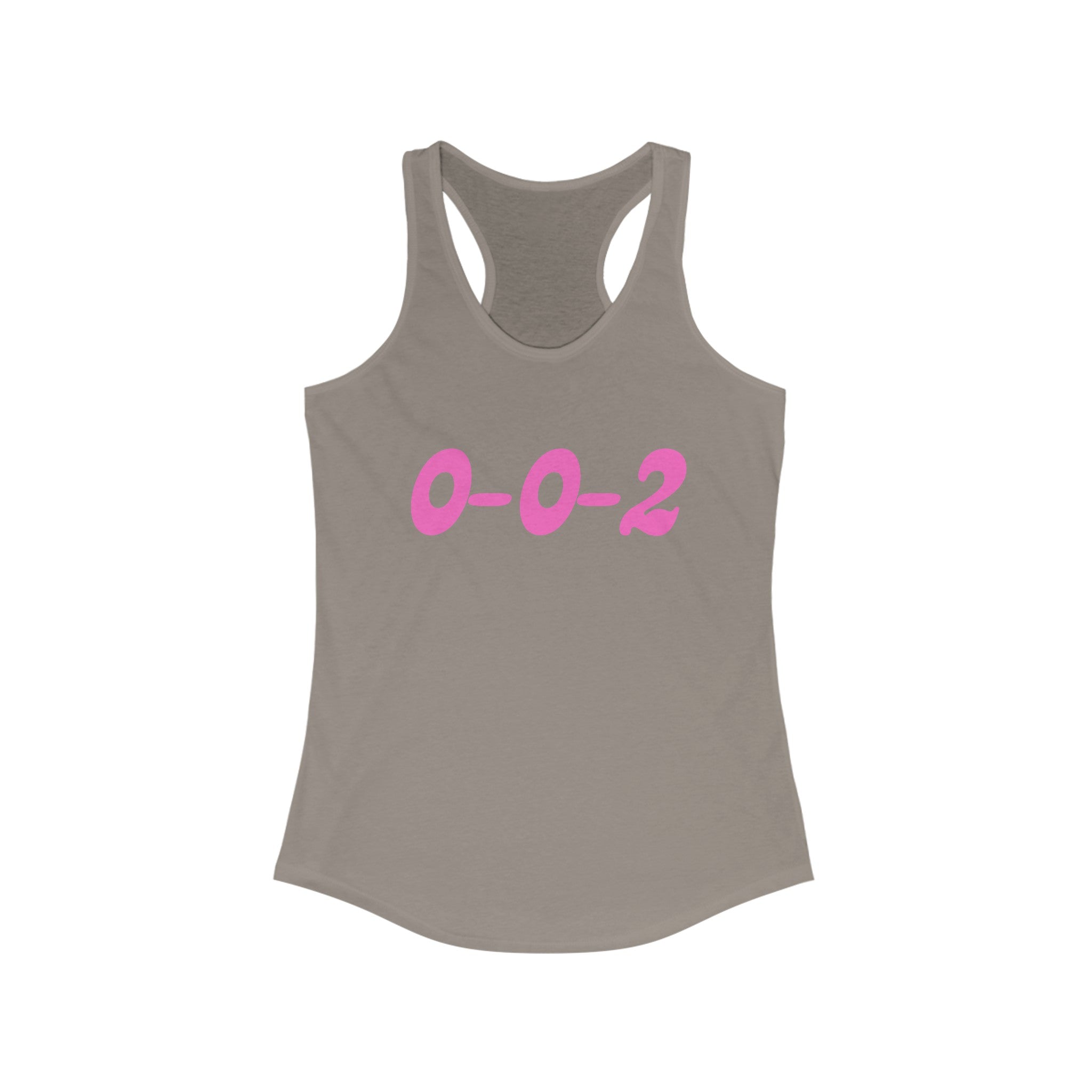 Women's Racerback Slim Fit Pickleball Tank | 0-0-2 | Pink Wednesdays Collection
