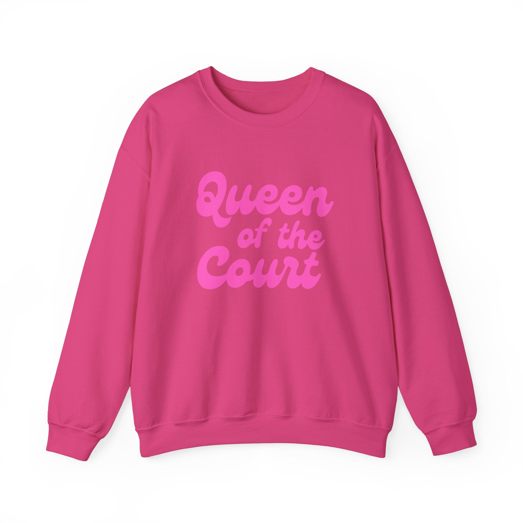 Heavy Blend Crewneck Sweatshirt | Queen of the Court | Pink Wednesdays Collection