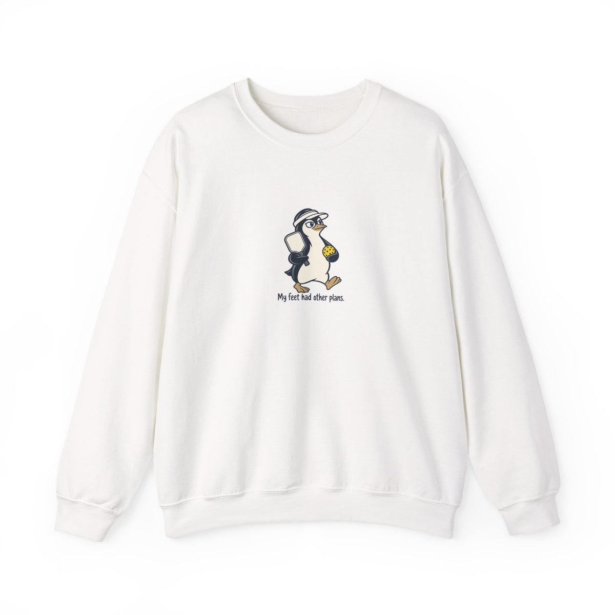 Penguin pickleball crewneck sweatshirt in White