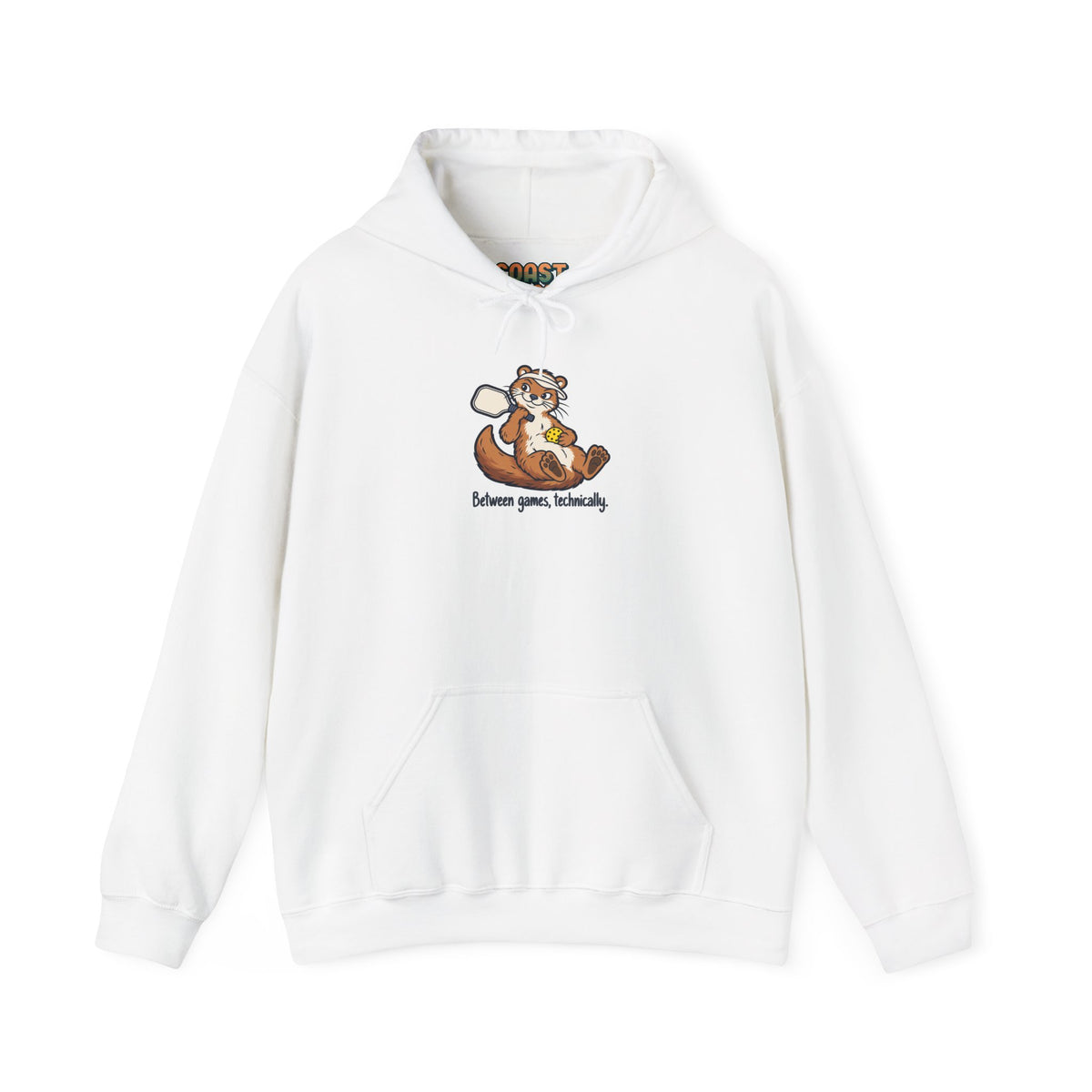 Otter pickleball hoodie, Between Games, Technically