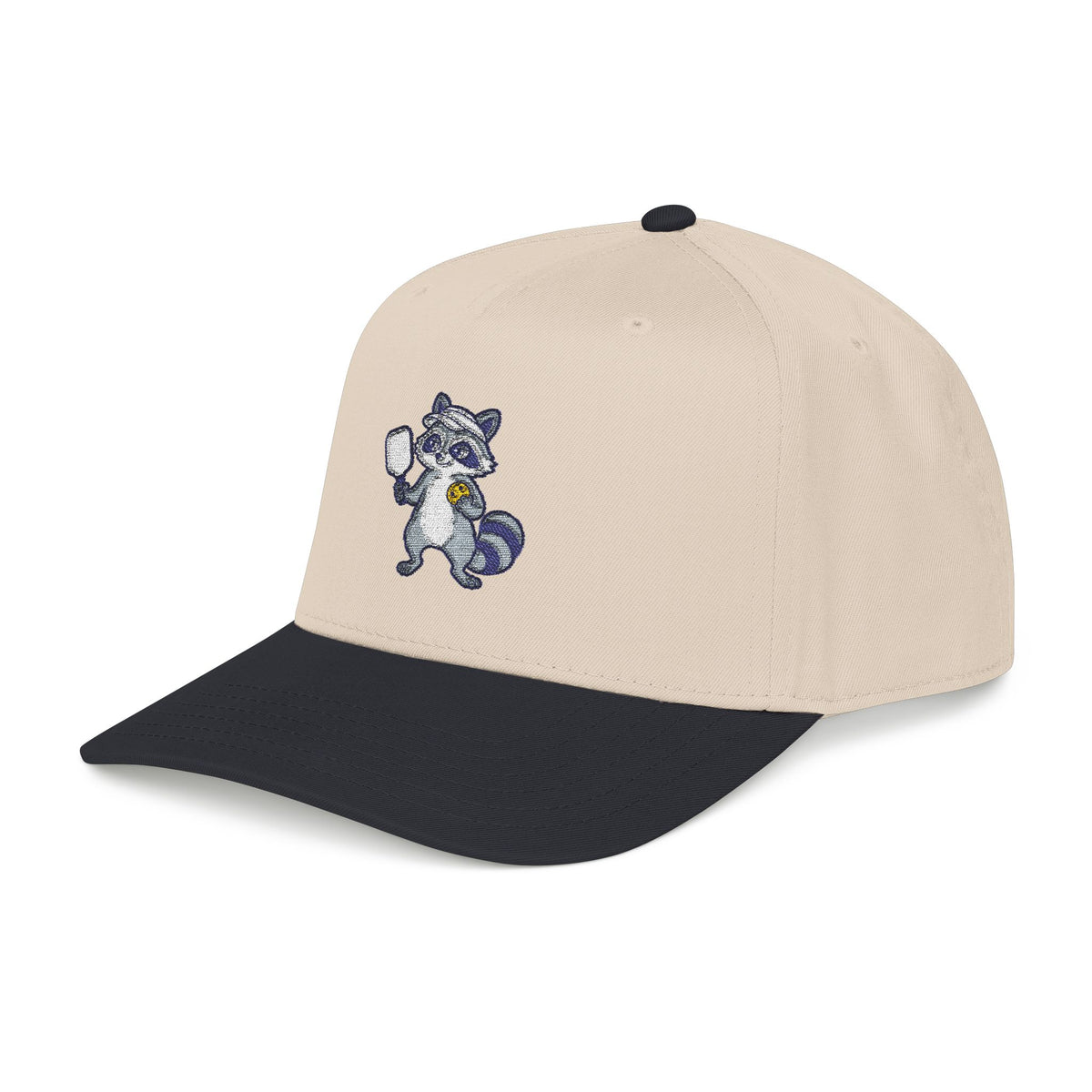 Embroidered pickleball raccoon baseball cap, That Point Was Mine
