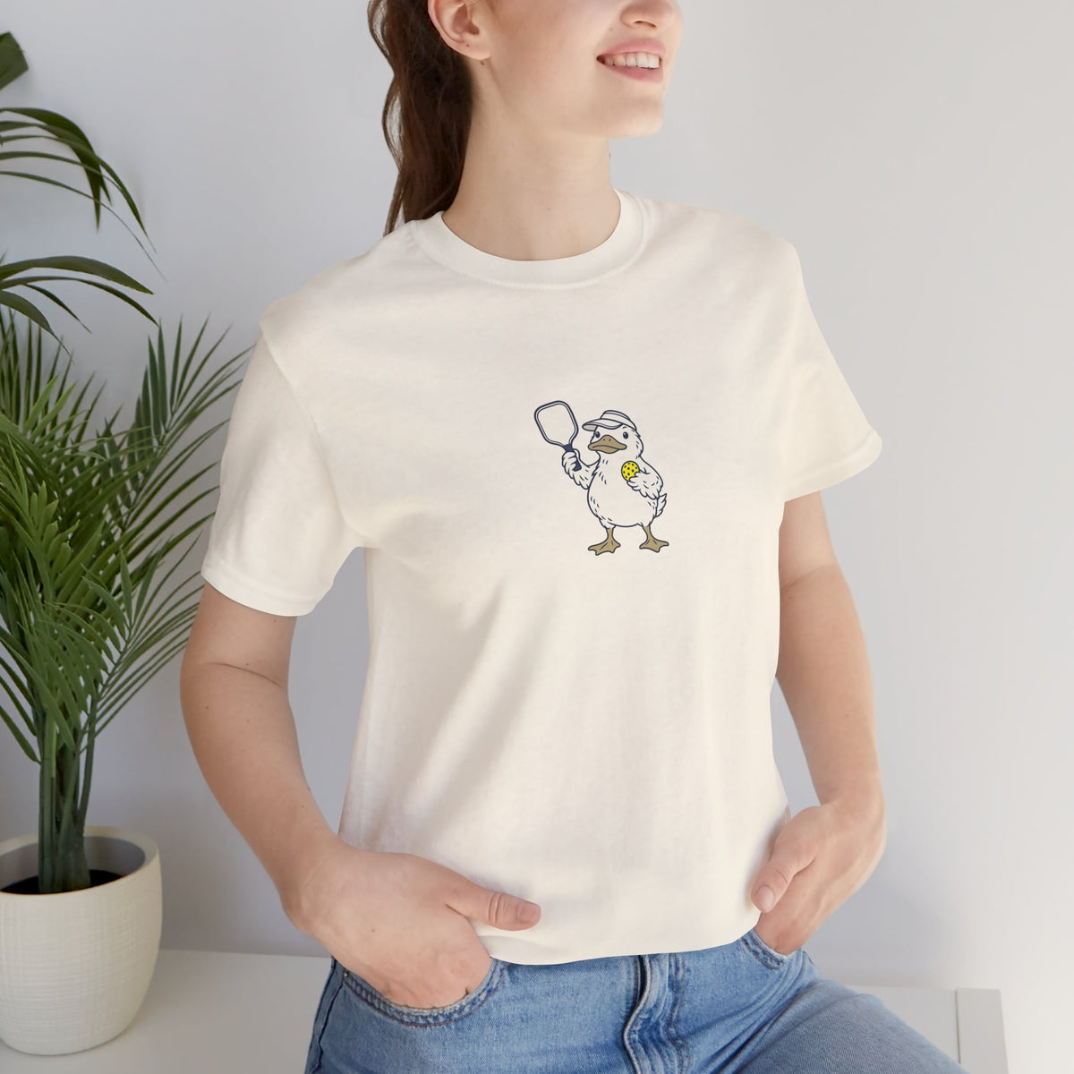 Duck pickleball t-shirt, Calm on Top, Paddling Hard Below
